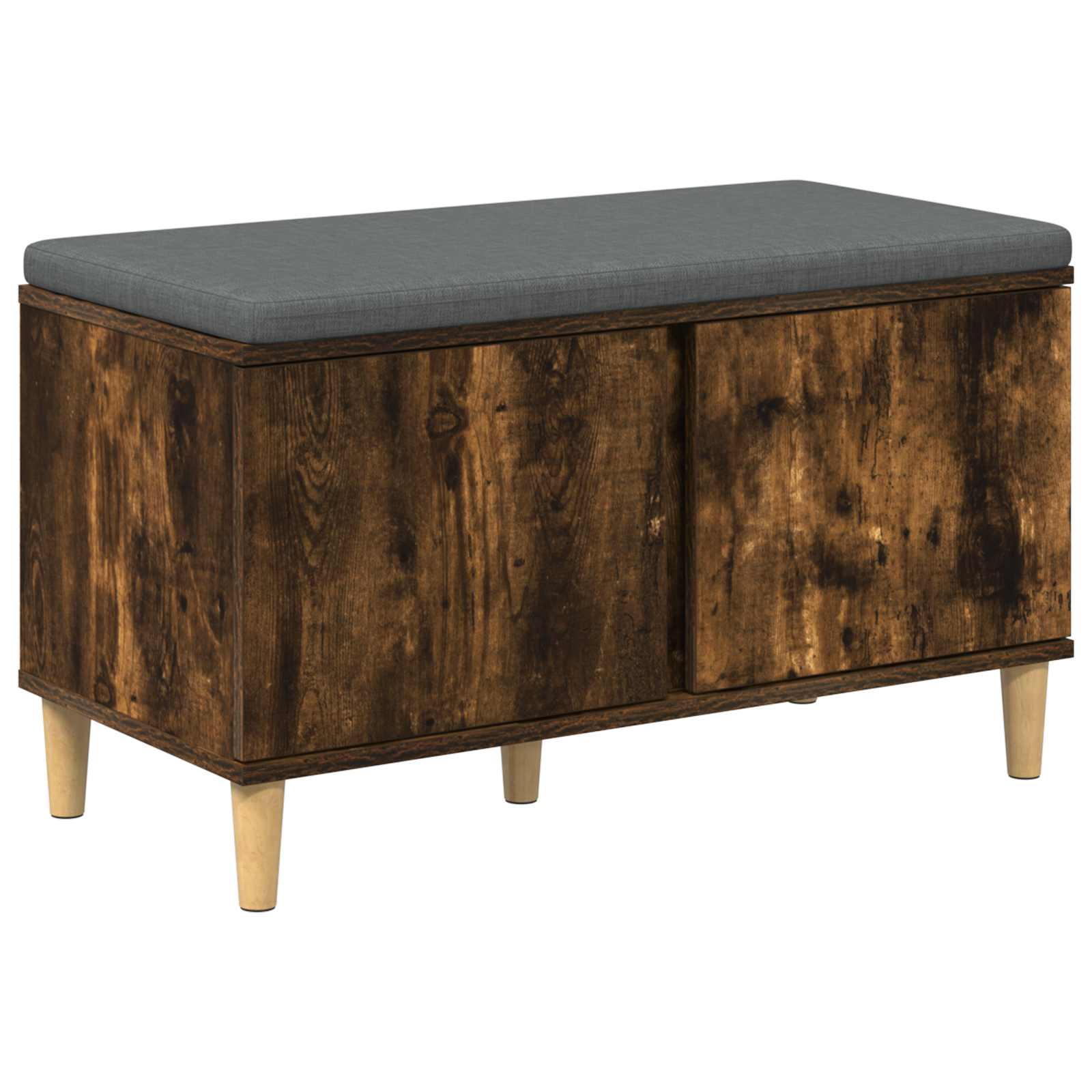 Banc d'entrée avec coussin Chêne Fumé 80 x 38 x 46 cm - XIOS