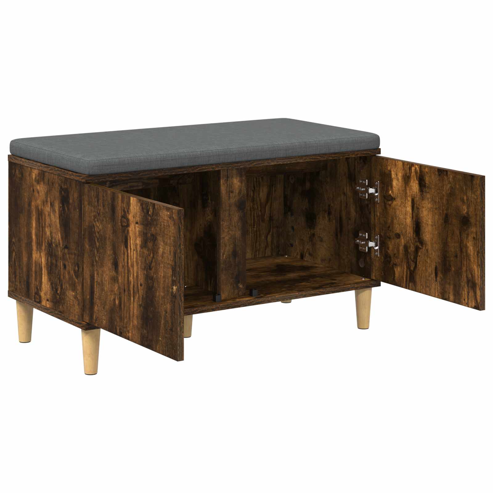 Banc d'entrée avec coussin Chêne Fumé 80 x 38 x 46 cm - XIOS
