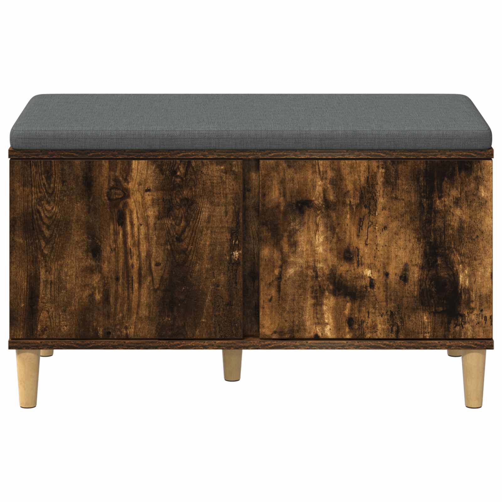 Banc d'entrée avec coussin Chêne Fumé 80 x 38 x 46 cm - XIOS