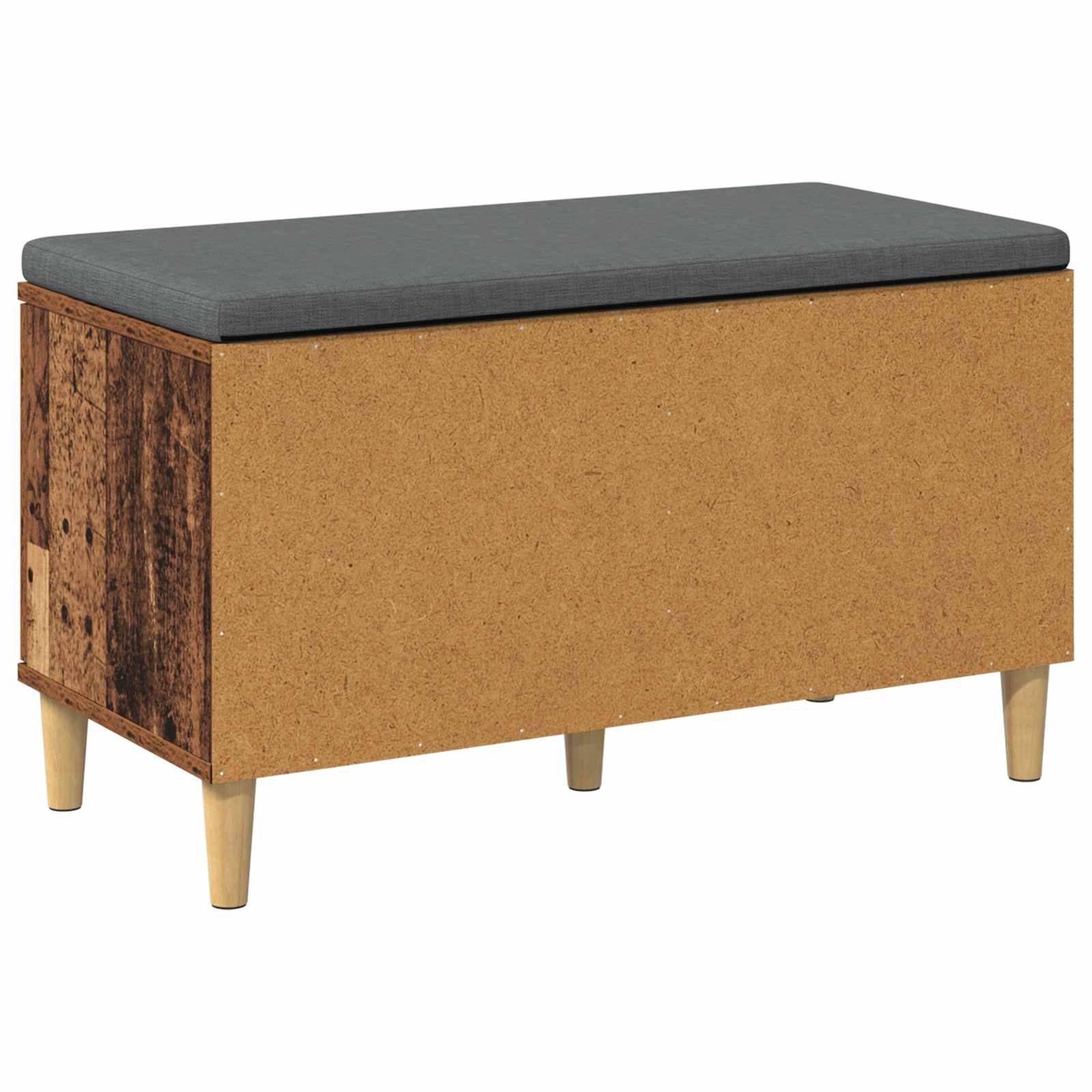 Banc d'entrée avec coussin Bois ancien 80 x 38 x 46 cm - XIOS