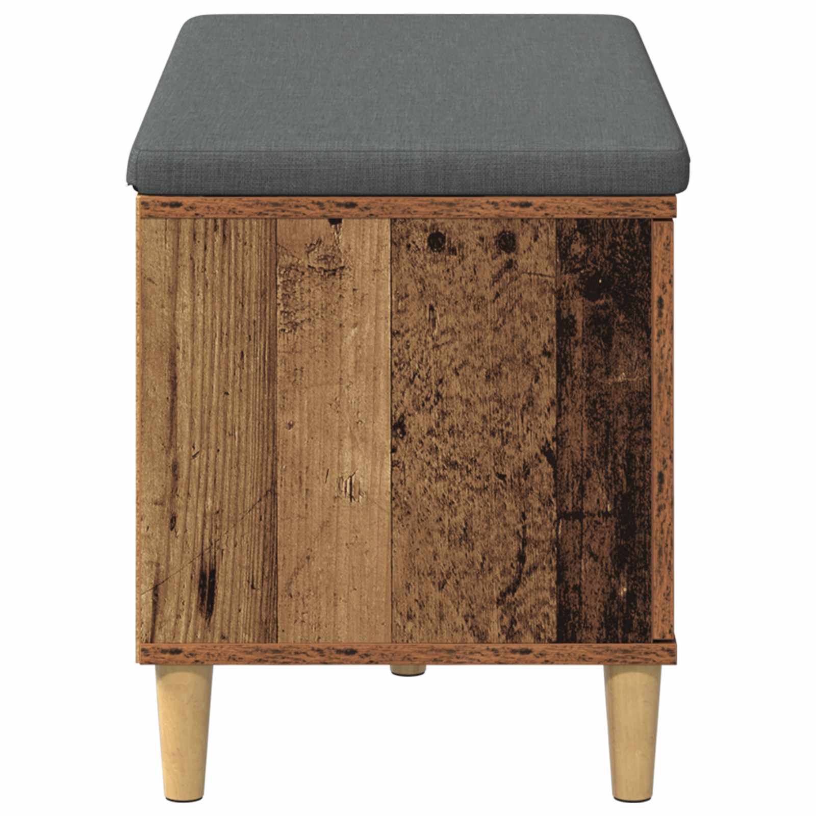 Banc d'entrée avec coussin Bois ancien 80 x 38 x 46 cm - XIOS