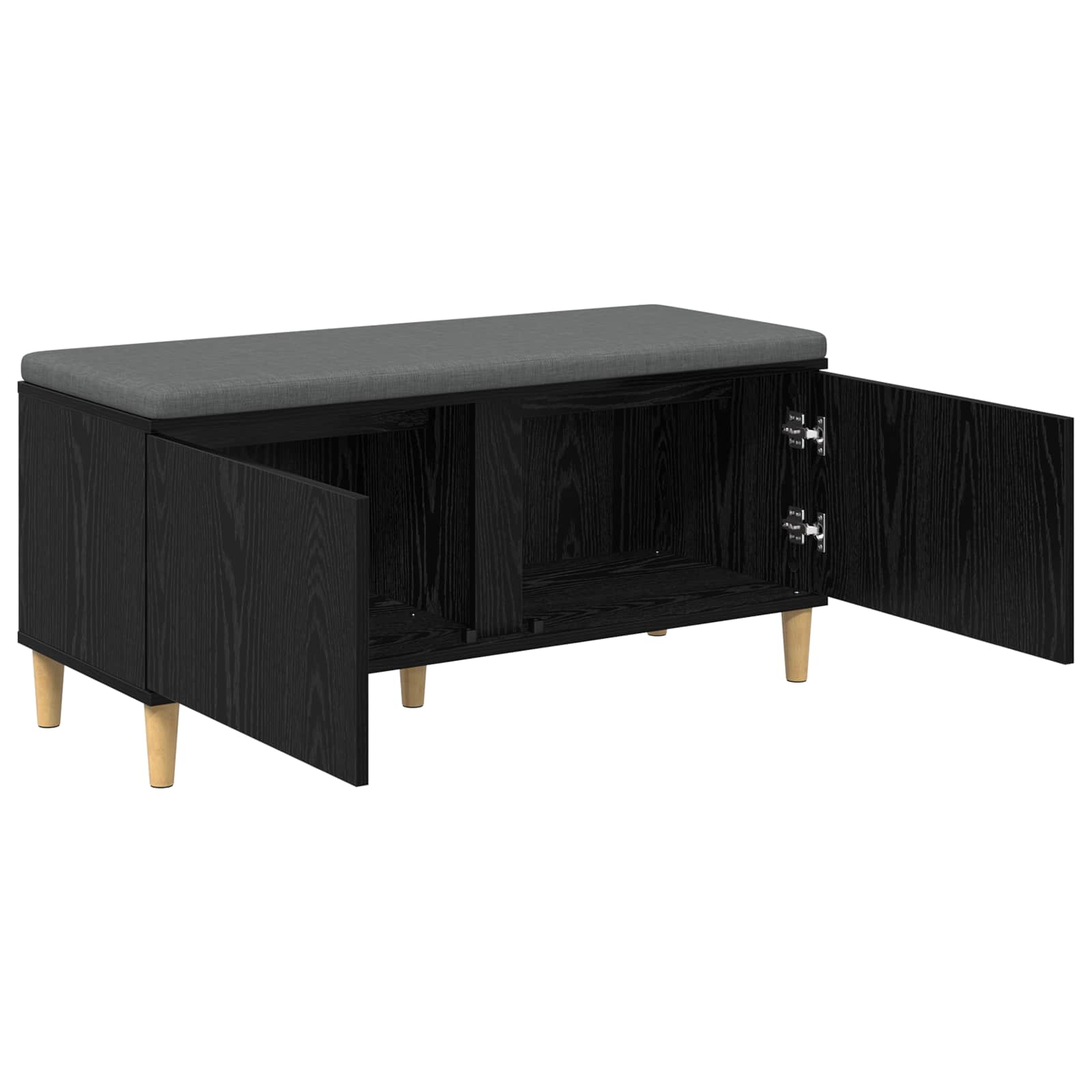 Banc d'entrée avec coussin Chêne Noir 100 x 38 x 46 cm - XIOS