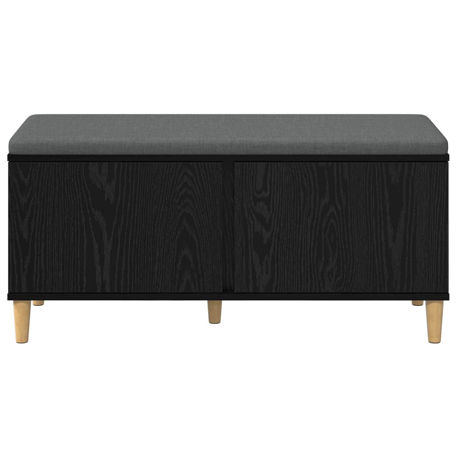 Banc d'entrée avec coussin Chêne Noir 100 x 38 x 46 cm - XIOS