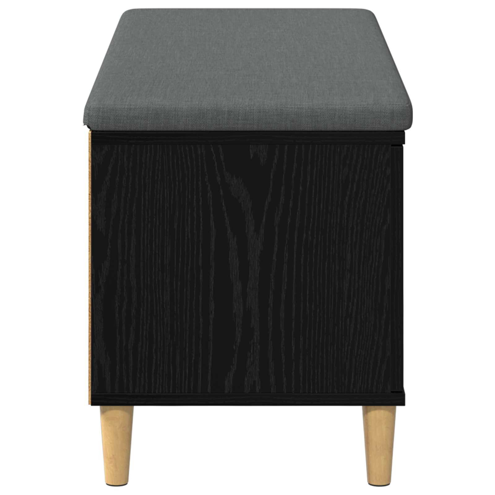 Banc d'entrée avec coussin Chêne Noir 100 x 38 x 46 cm - XIOS