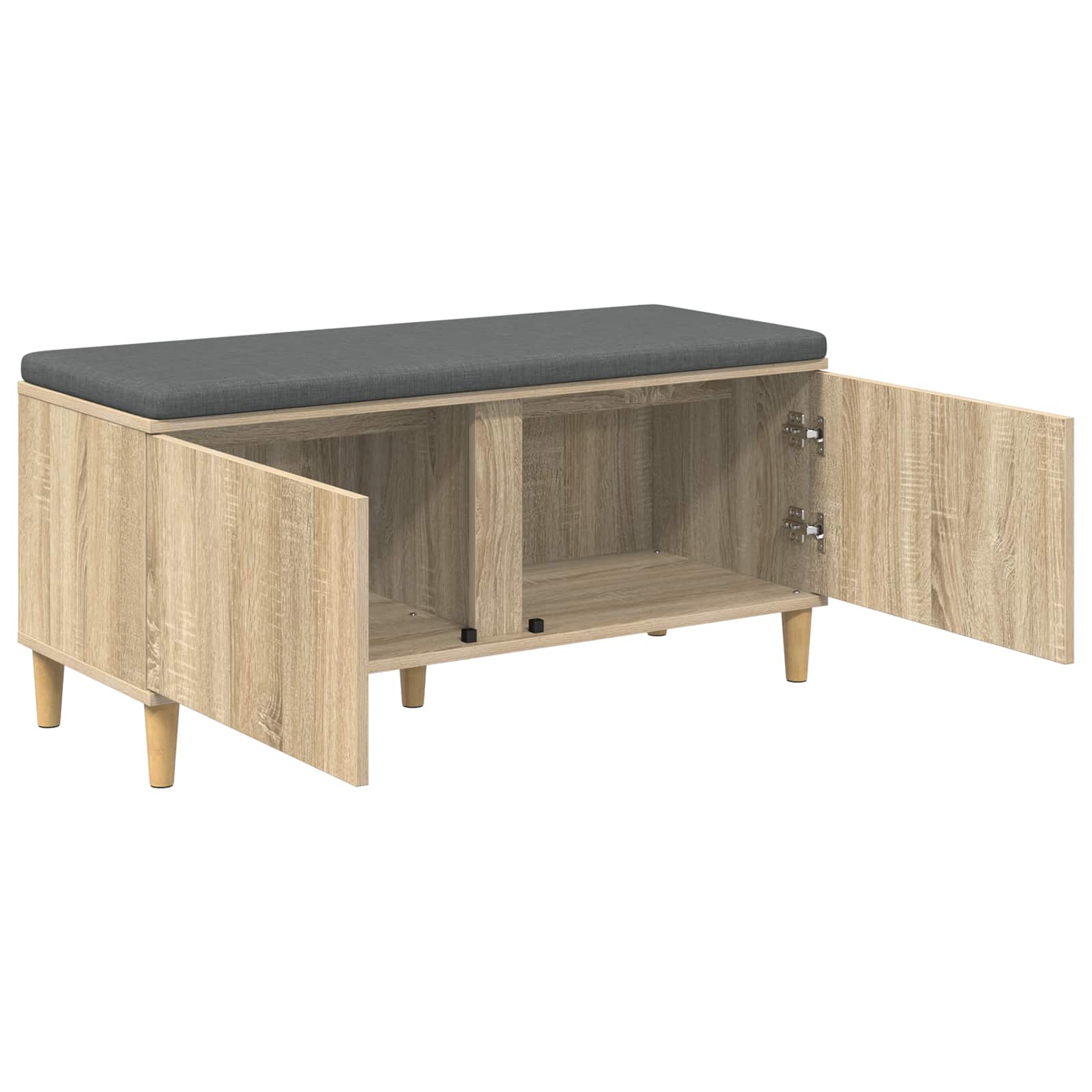 Banc d'entrée avec coussin Chêne Sonoma 100 x 38 x 46 cm - XIOS