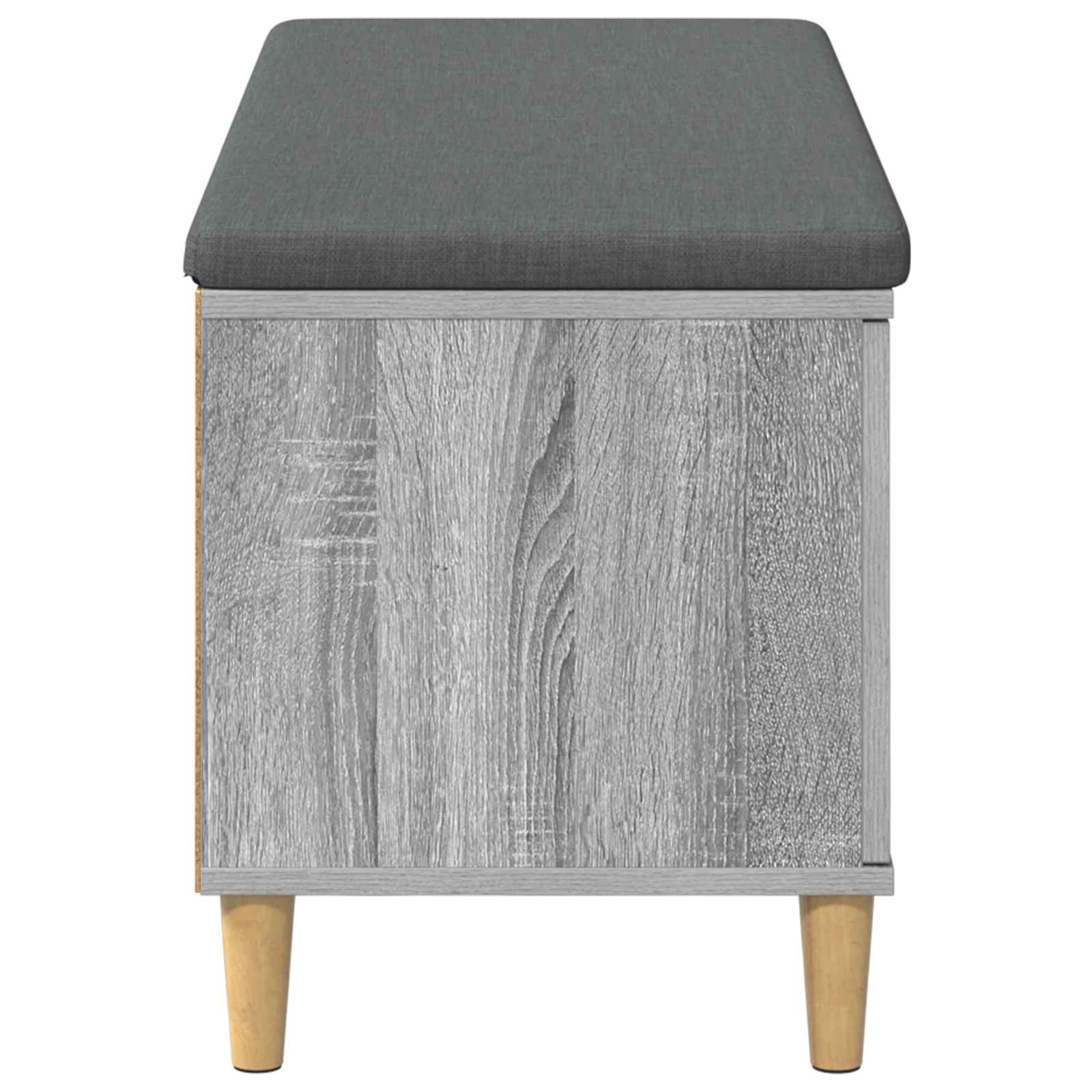Banc d'entrée avec coussin Gris Sonoma 100 x 38 x 46 cm - XIOS