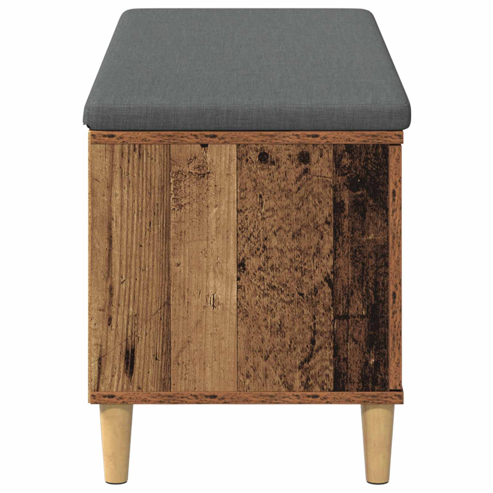 Banc d'entrée avec coussin Bois ancien 100 x 38 x 46 cm - XIOS