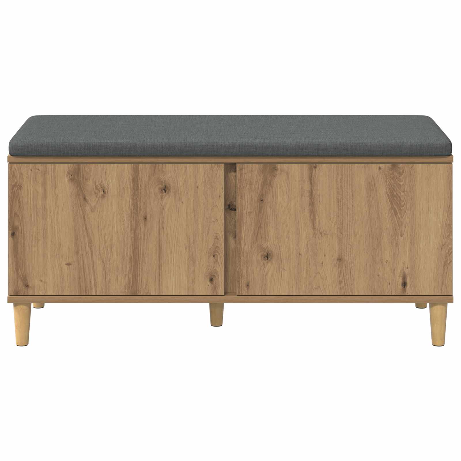 Banc d'entrée avec coussin Chêne Artisanal 100 x 38 x 46 cm - XIOS
