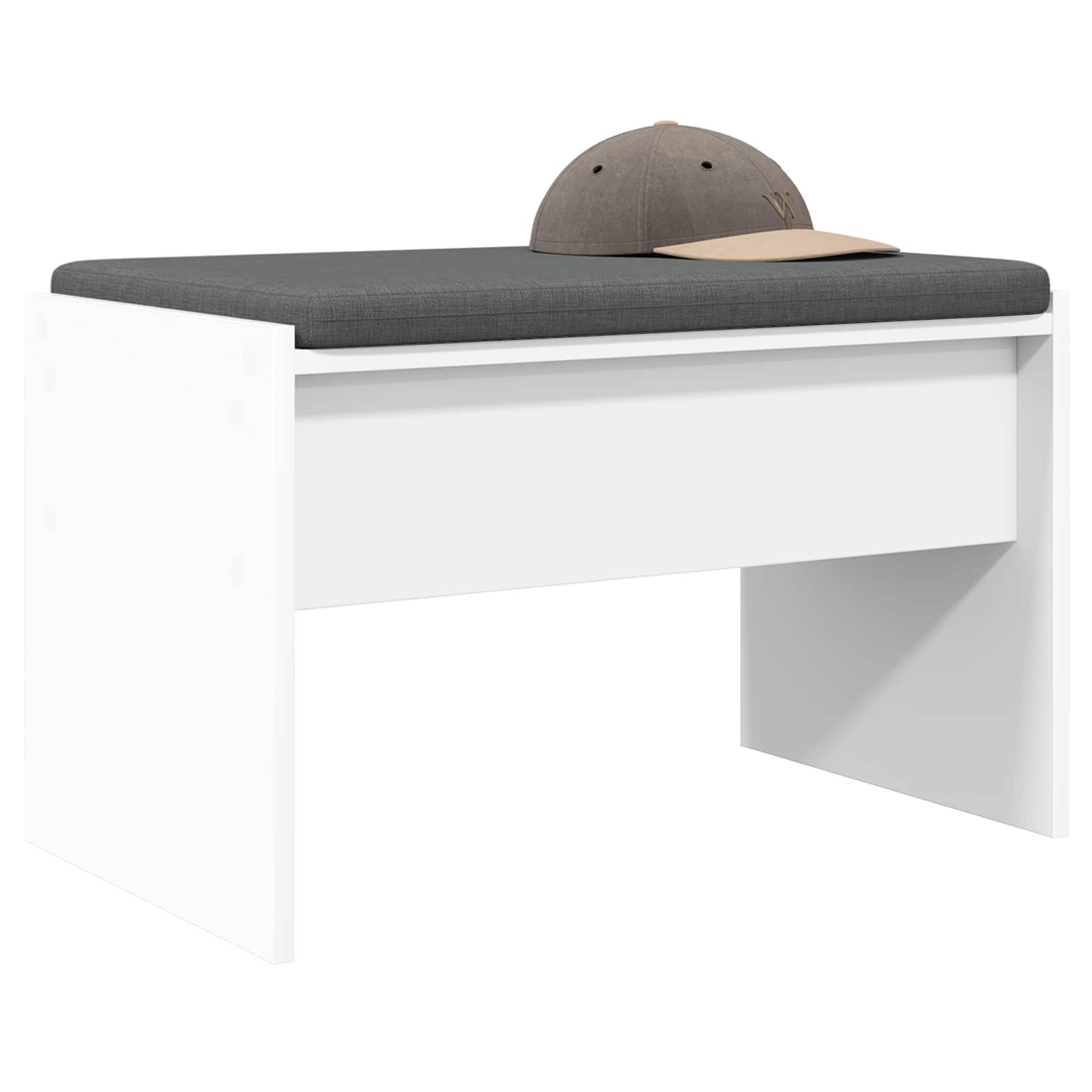 Banc d'entrée avec coussin Blanc 63 x 38 x 40 cm - XIOS