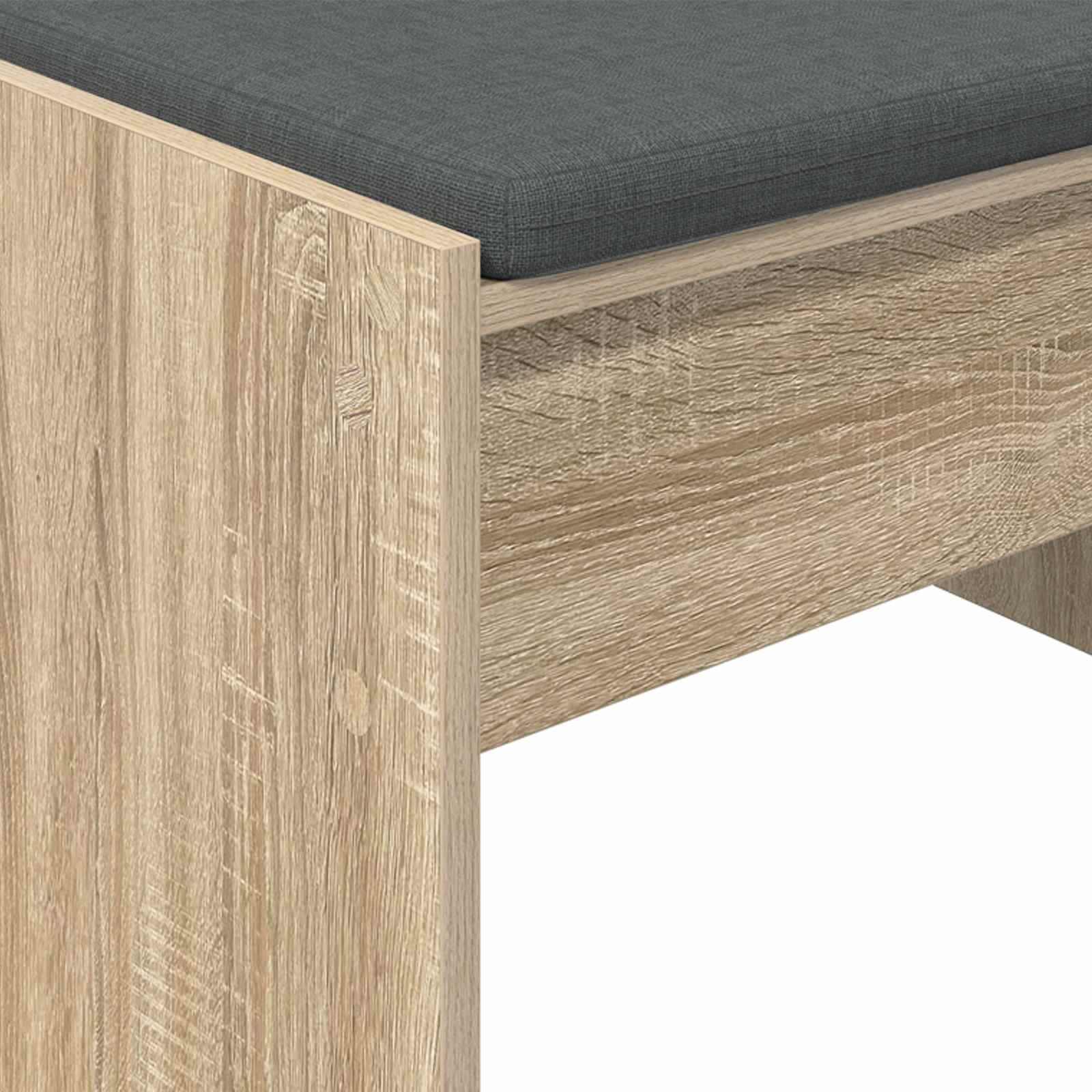 Banc d'entrée avec coussin Chêne Sonoma 63 x 38 x 40 cm - XIOS