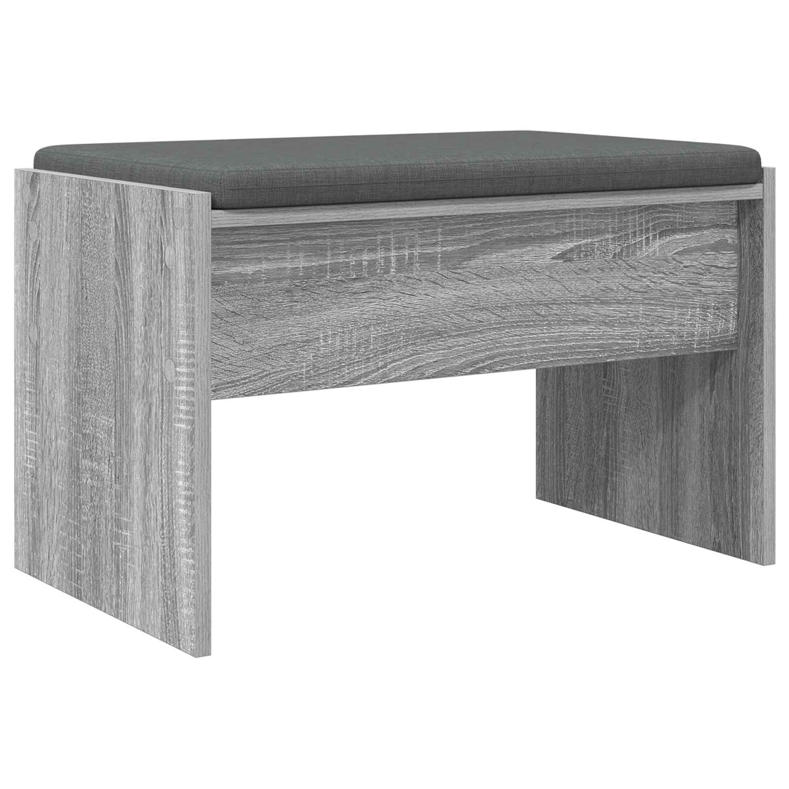 Banc d'entrée avec coussin Gris Sonoma 63 x 38 x 40 cm - XIOS