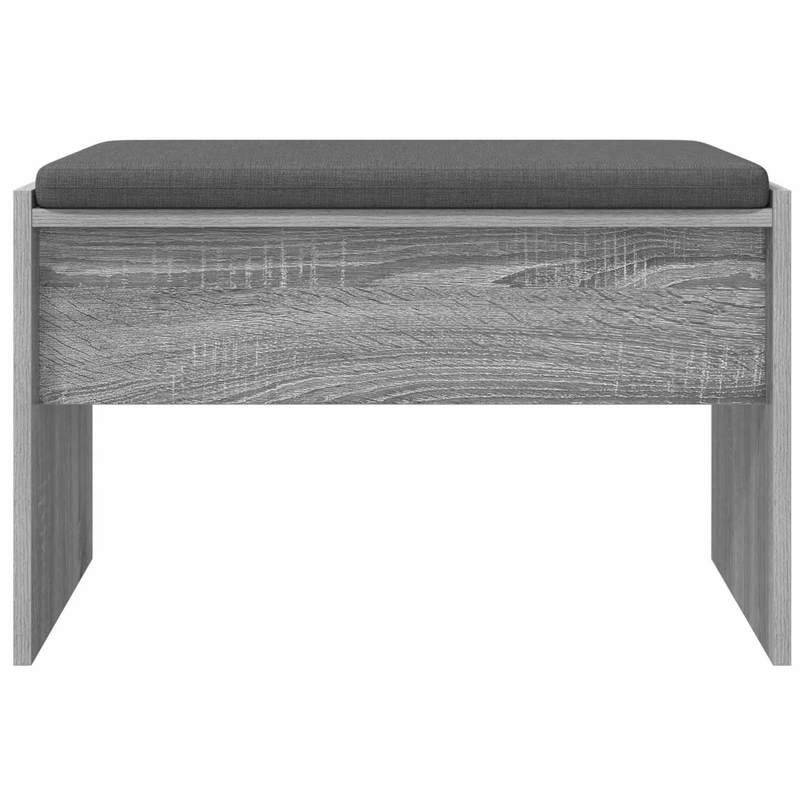 Banc d'entrée avec coussin Gris Sonoma 63 x 38 x 40 cm - XIOS