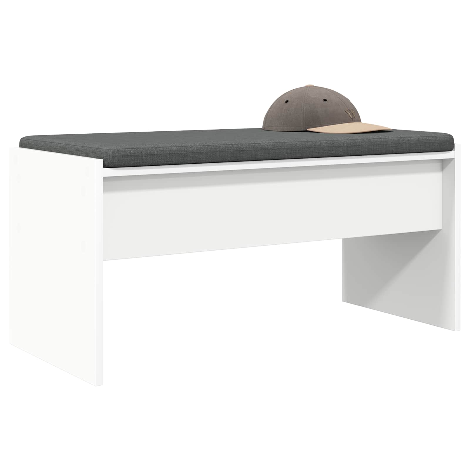 Banc d'entrée avec coussin Blanc 80 x 38 x 46 cm - XIOS