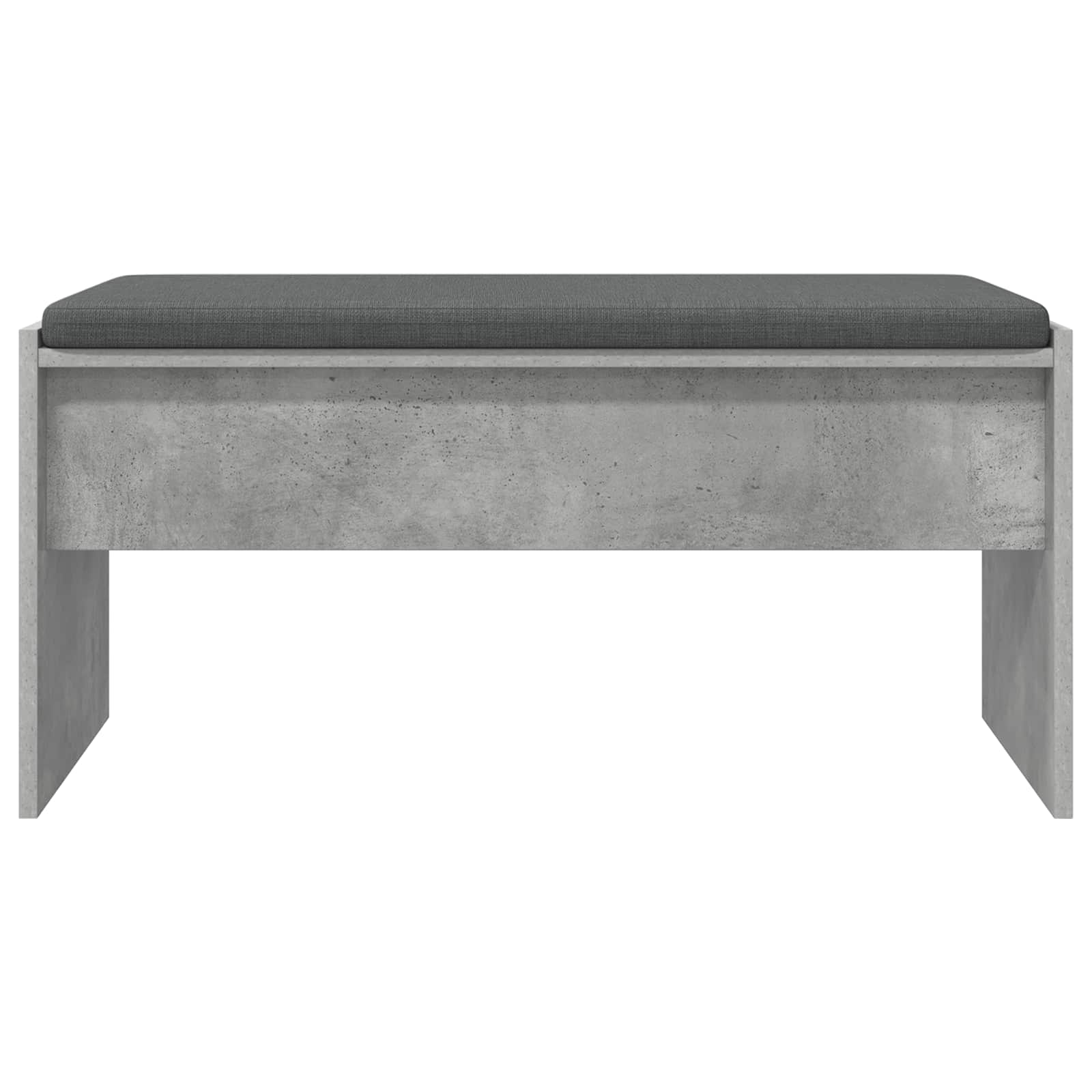 Banc d'entrée avec coussin Gris béton 83 x 38 x 40 cm - XIOS