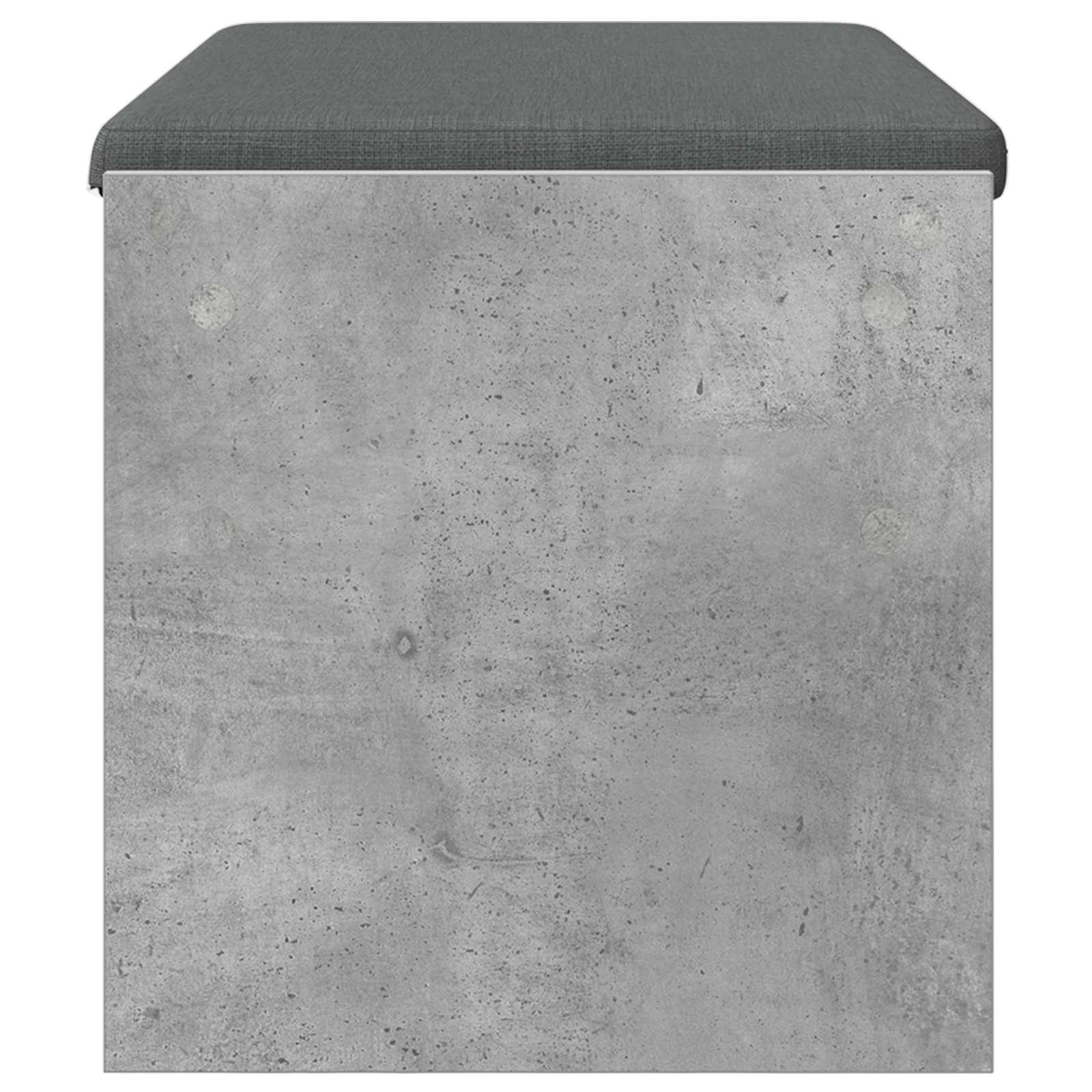 Banc d'entrée avec coussin Gris béton 83 x 38 x 40 cm - XIOS