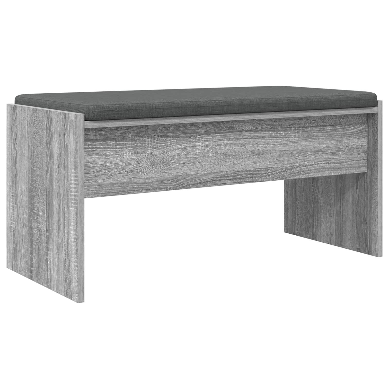 Banc d'entrée avec coussin Gris Sonoma 83 x 38 x 40 cm - XIOS