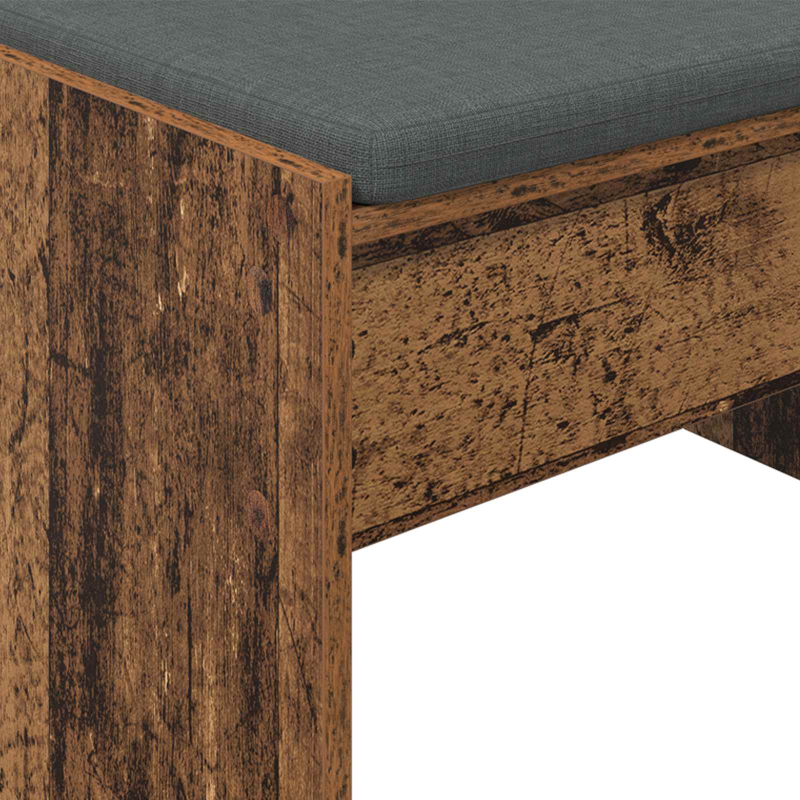 Banc d'entrée avec coussin Bois ancien 83 x 38 x 40 cm - XIOS