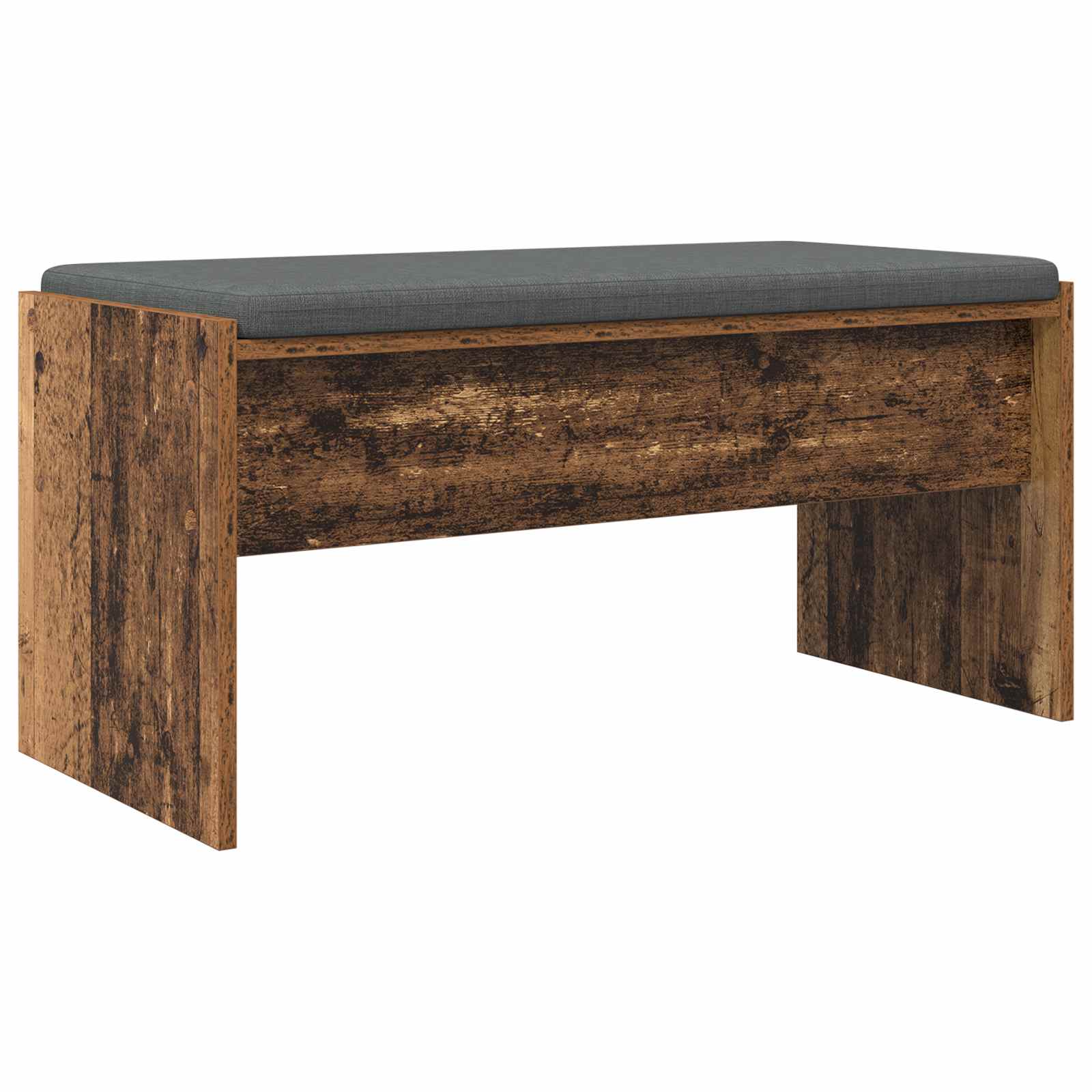 Banc d'entrée avec coussin Bois ancien 83 x 38 x 40 cm - XIOS