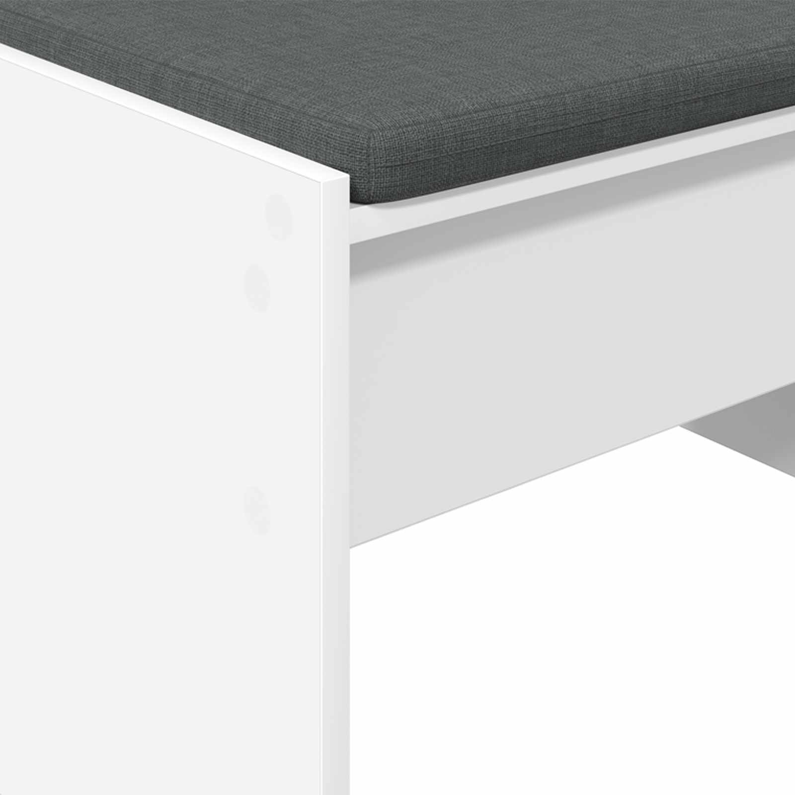 Banc d'entrée avec coussin Blanc 103 x 38 x 40 cm - XIOS