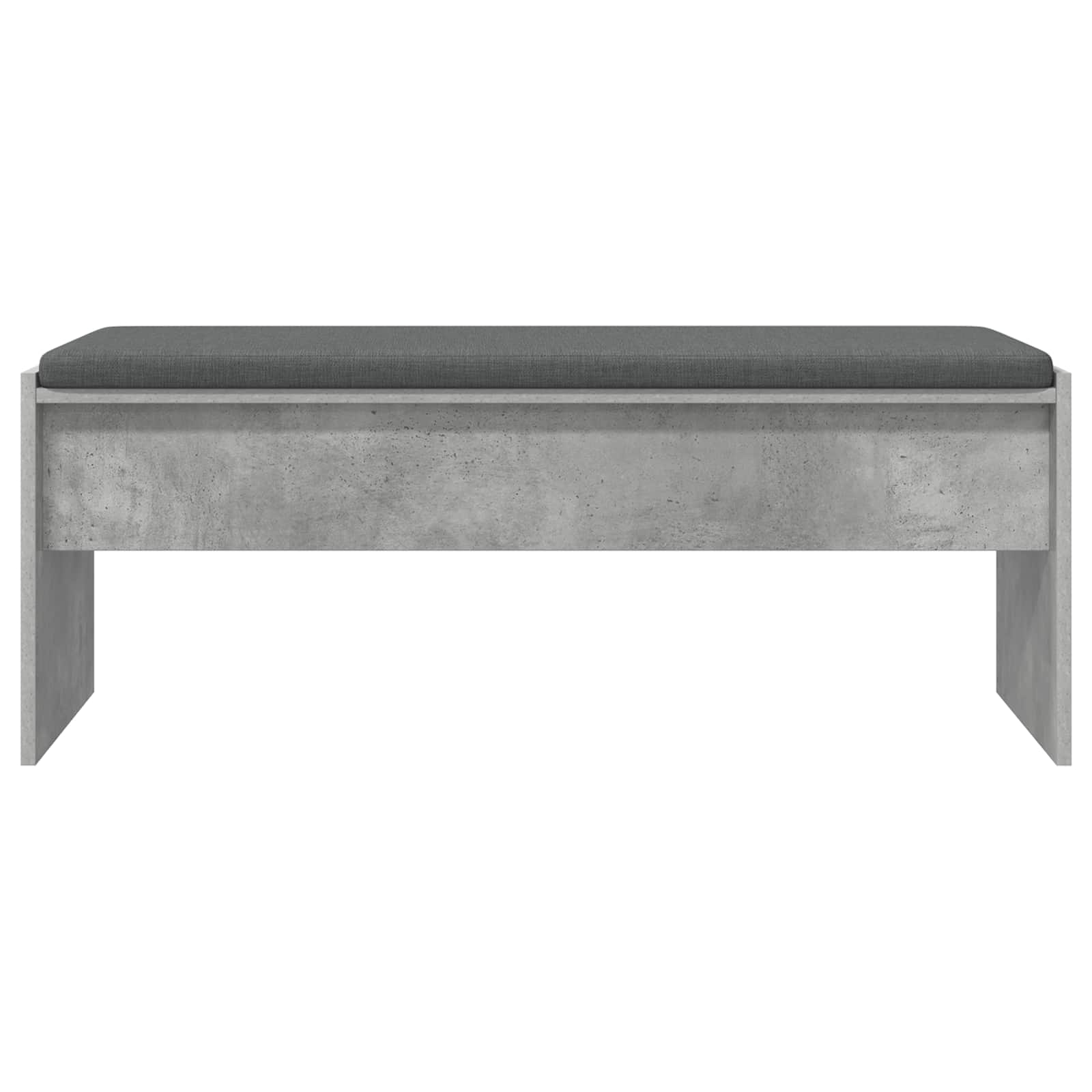Banc d'entrée avec coussin Gris béton 103 x 38 x 40 cm - XIOS