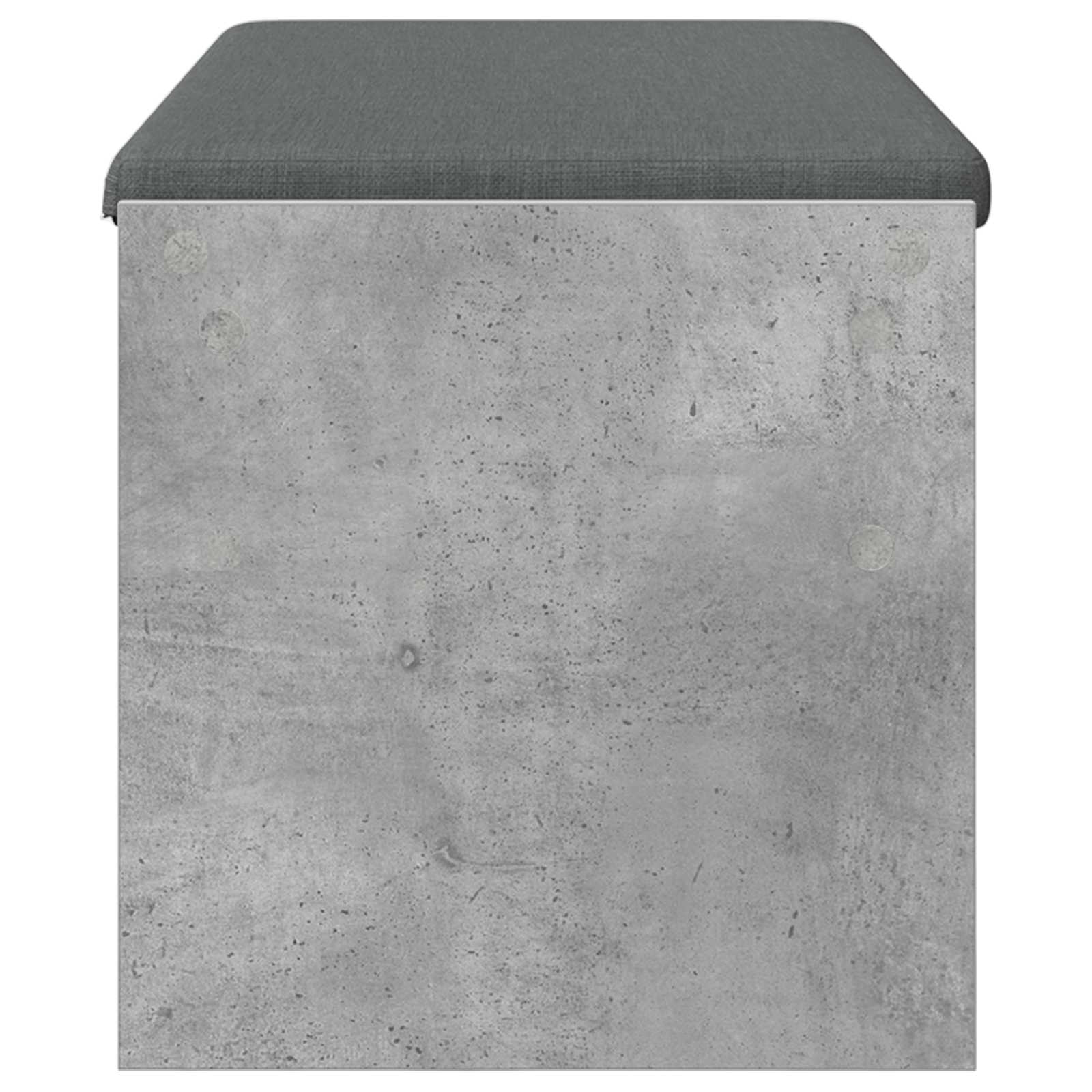 Banc d'entrée avec coussin Gris béton 103 x 38 x 40 cm - XIOS