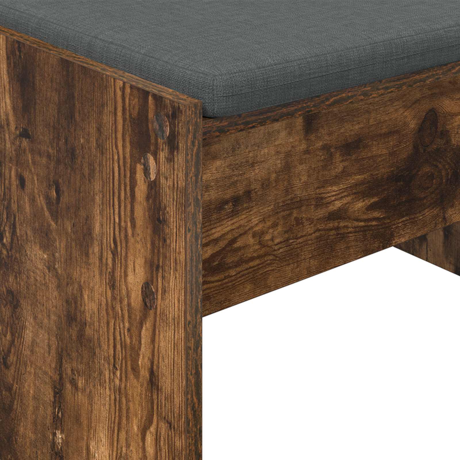 Banc d'entrée avec coussin Chêne fumé 103 x 38 x 40 cm - XIOS