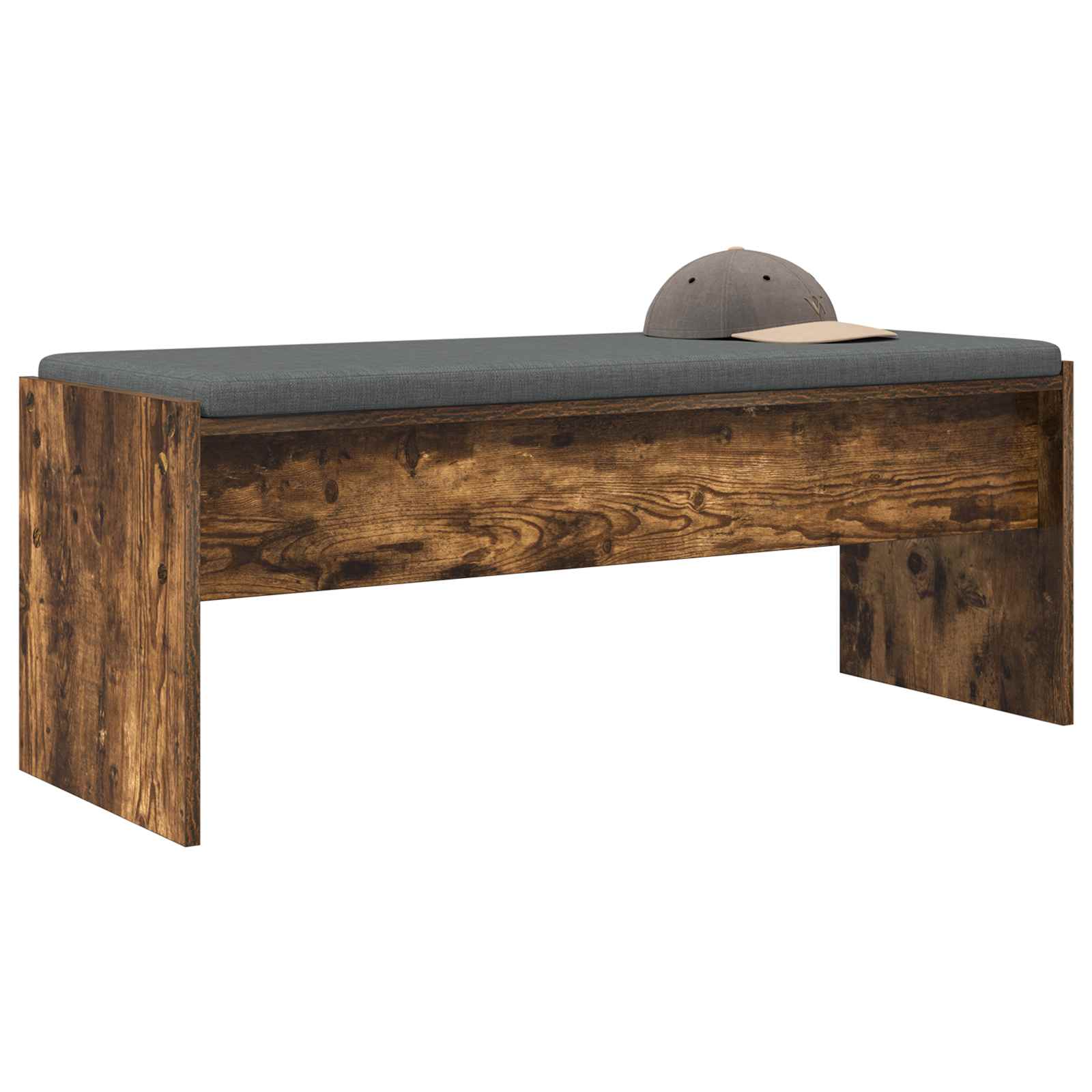 Banc d'entrée avec coussin Chêne fumé 103 x 38 x 40 cm - XIOS