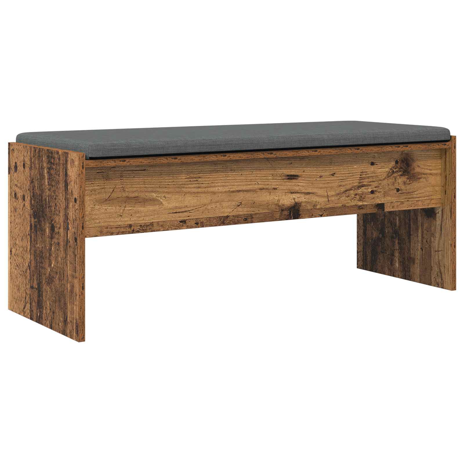Banc d'entrée avec coussin Bois ancien 103 x 38 x 40 cm - XIOS