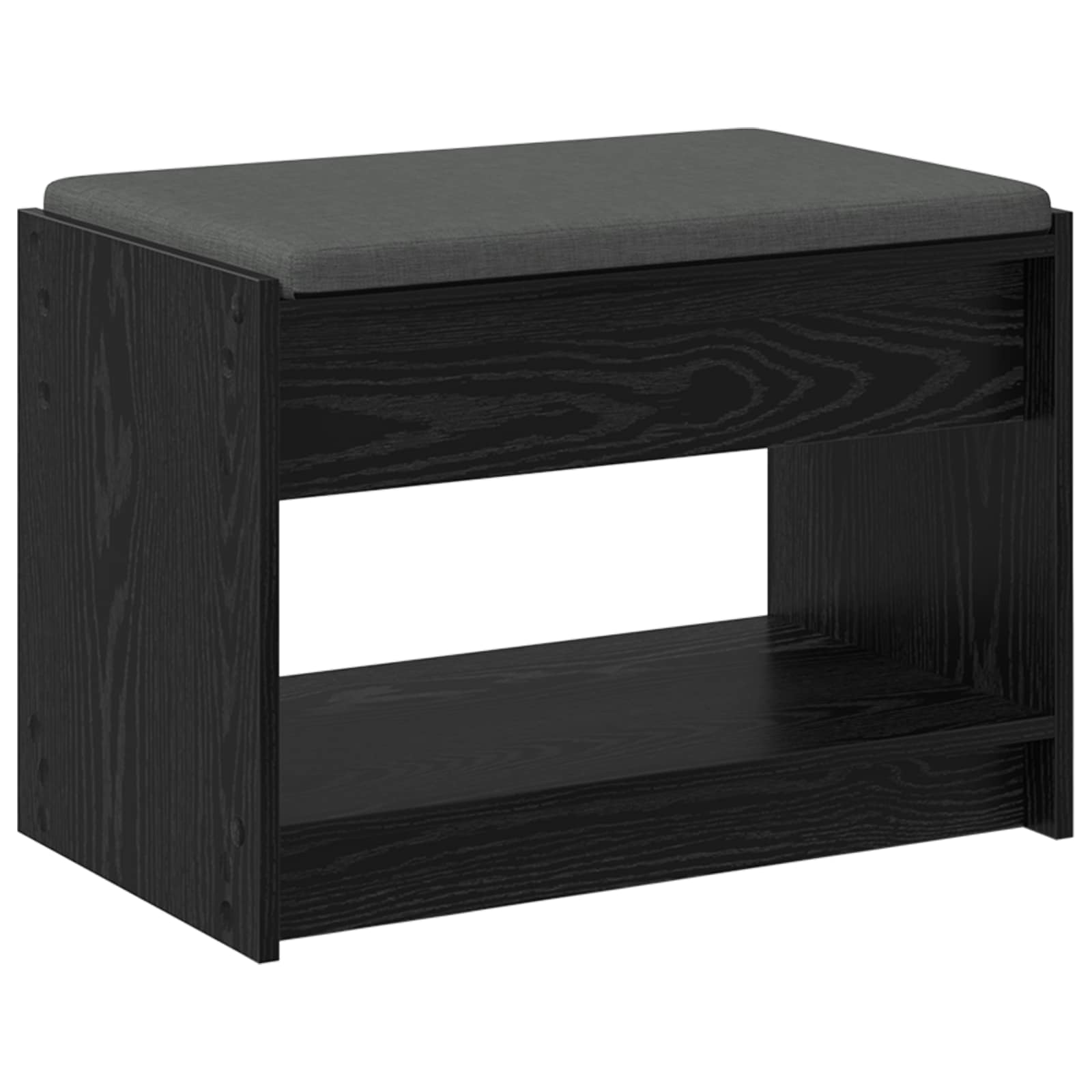 Banc d'entrée avec coussin Chêne Noir 63 x 38 x 45 cm - XIOS