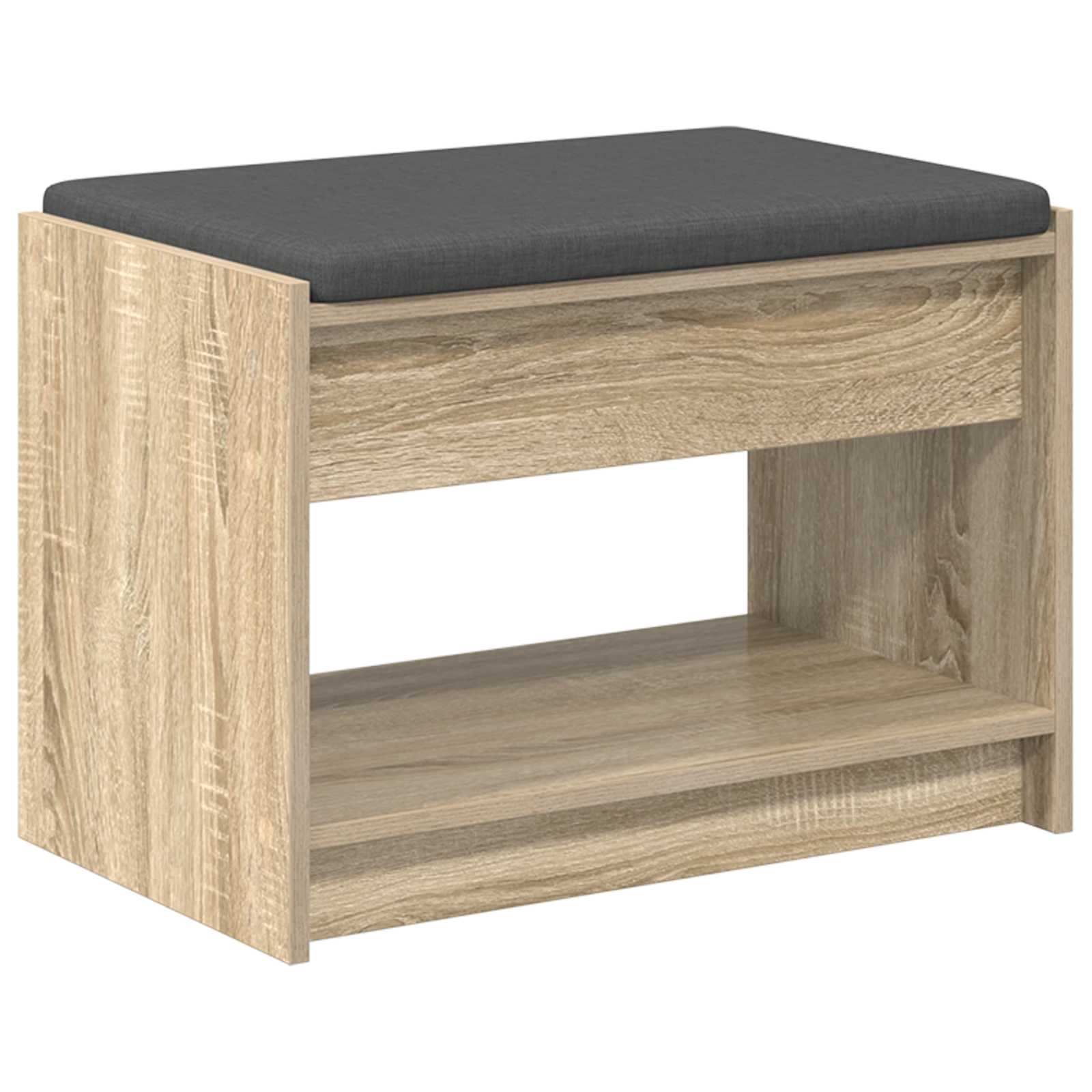 Banc d'entrée avec coussin Chêne Sonoma 63 x 38 x 45 cm - XIOS