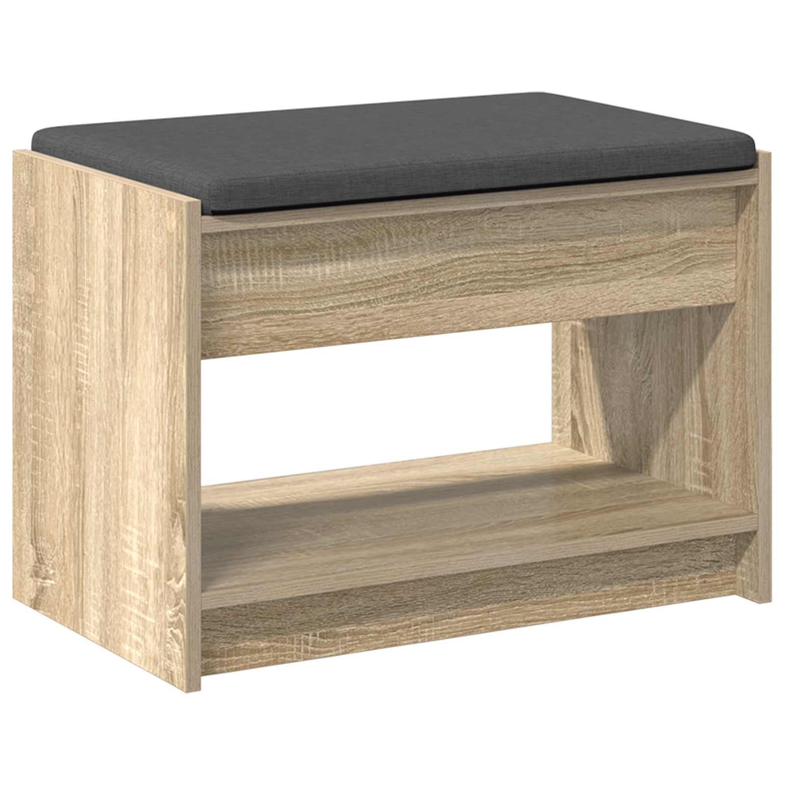 Banc d'entrée avec coussin Chêne Sonoma 63 x 38 x 45 cm - XIOS