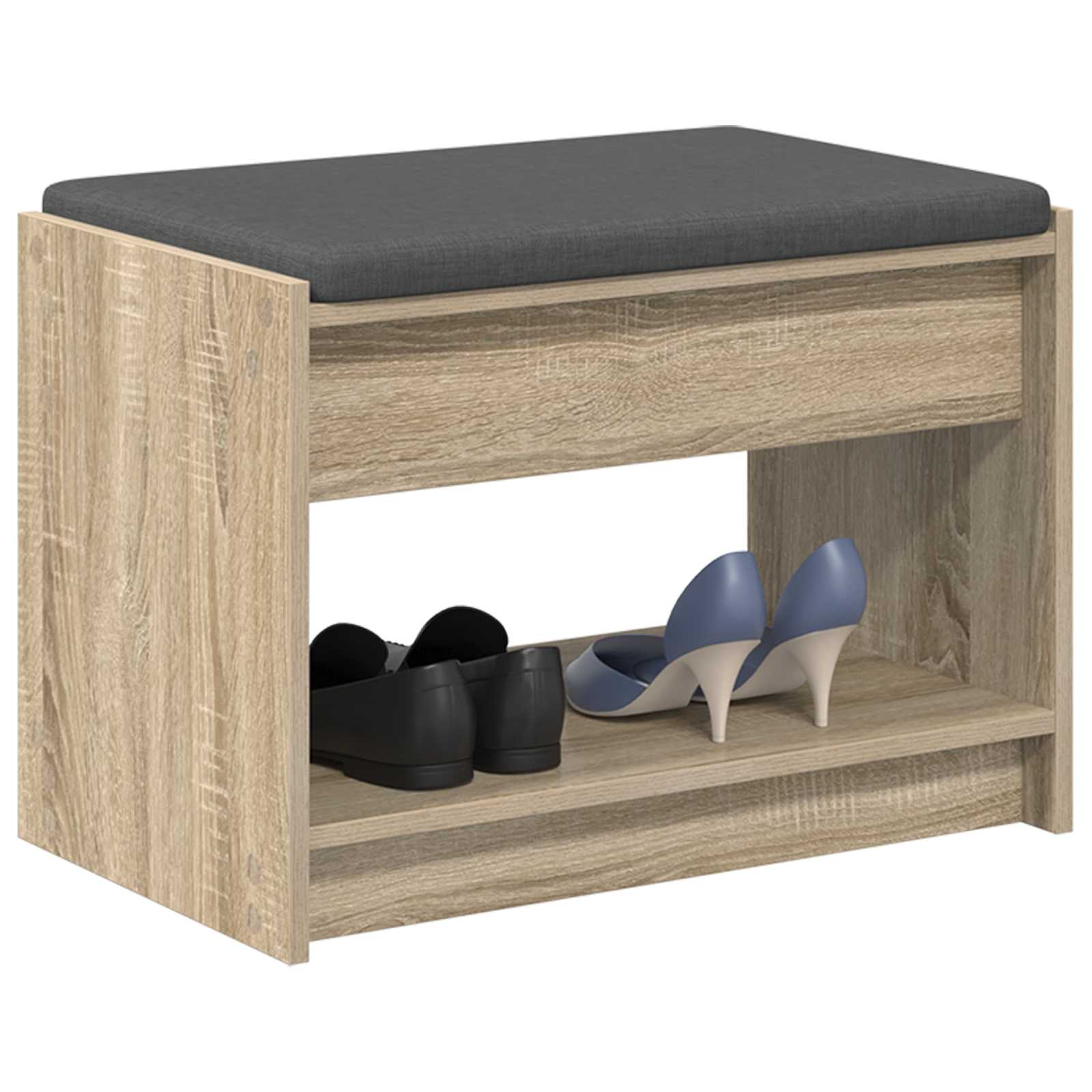 Banc d'entrée avec coussin Chêne Sonoma 63 x 38 x 45 cm - XIOS