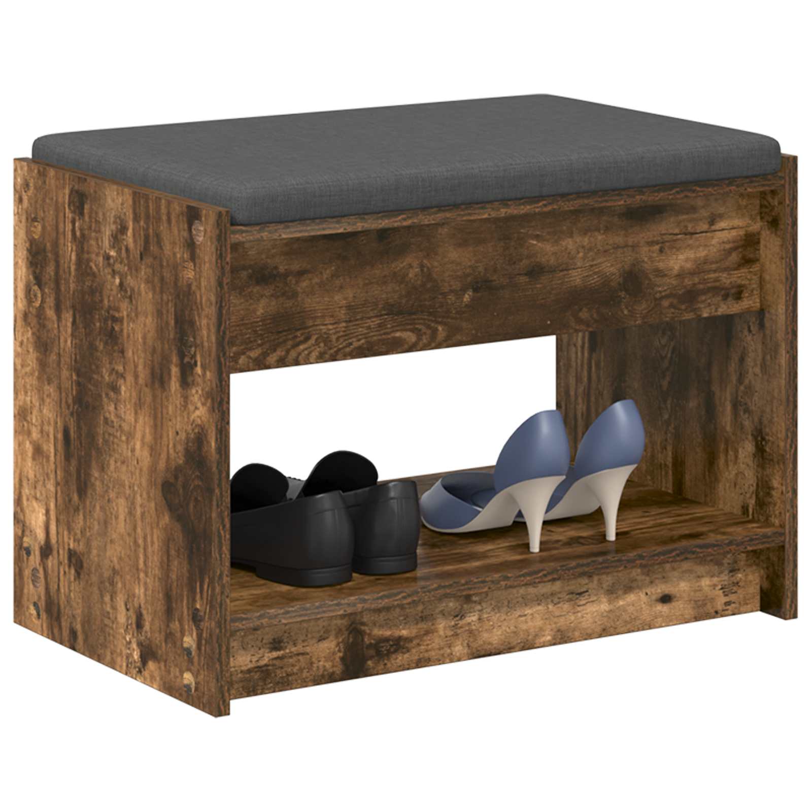 Banc d'entrée avec coussin Chêne Fumé 63 x 38 x 45 cm - XIOS