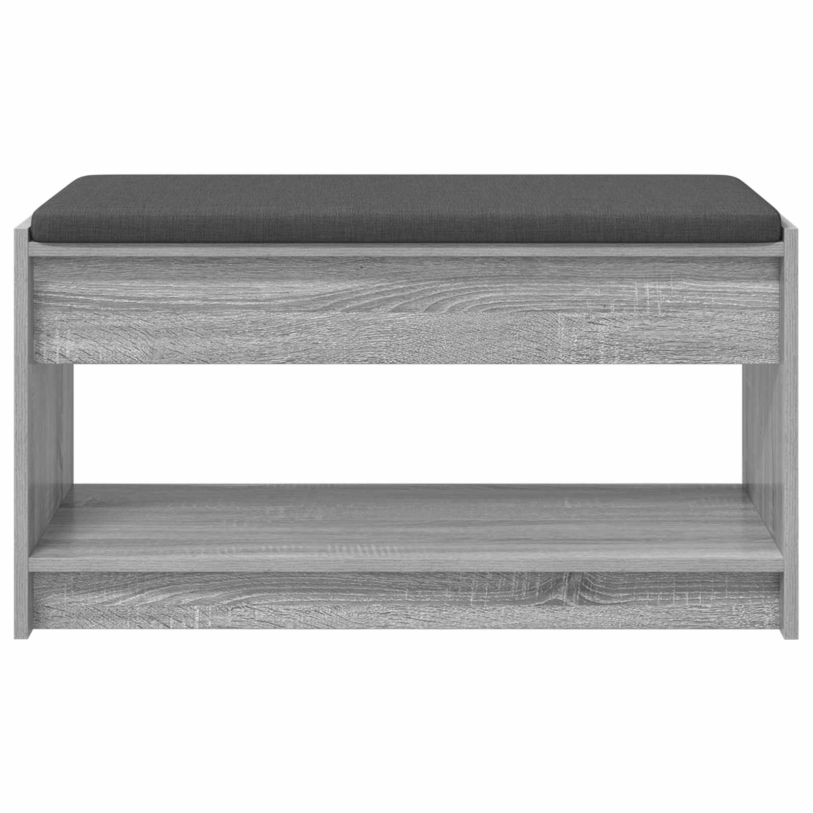 Banc d'entrée avec coussin Gris Sonoma 83 x 38 x 45 cm - XIOS