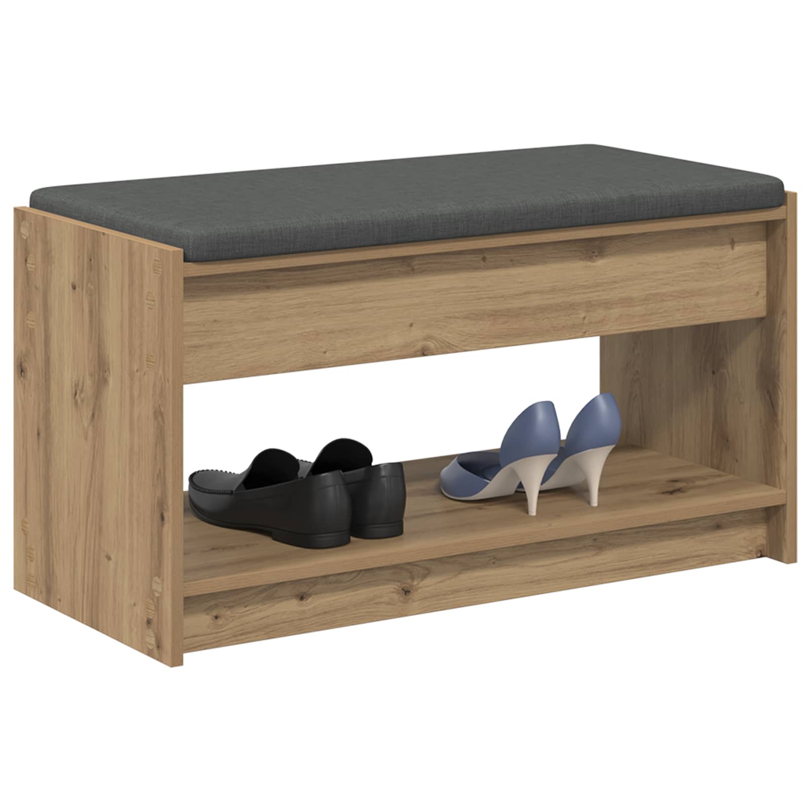 Banc d'entrée avec coussin Chêne Artisanal 83 x 38 x 45 cm - XIOS