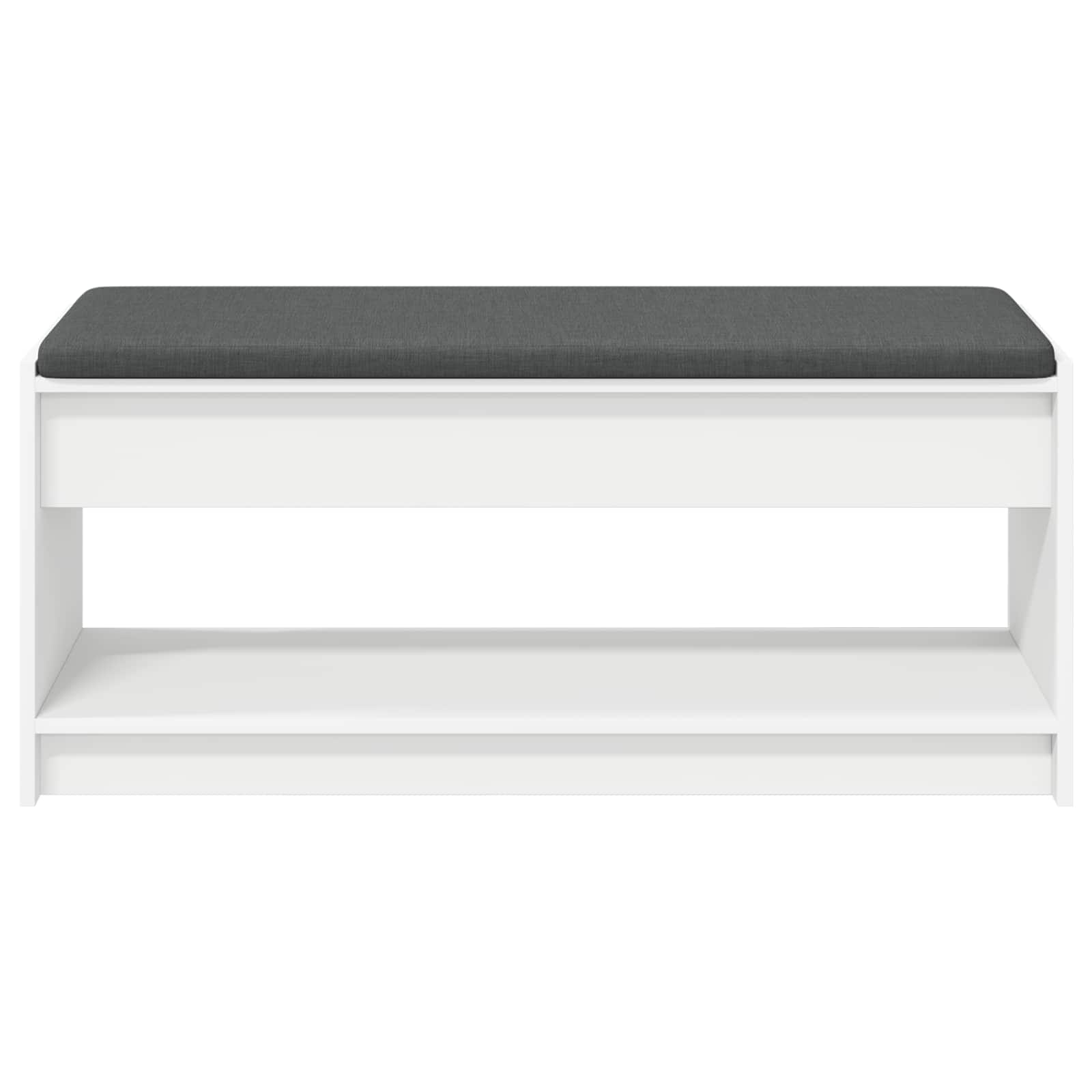 Banc d'entrée avec coussin avec étagère Blanc 103 x 38 x 45 cm - XIOS