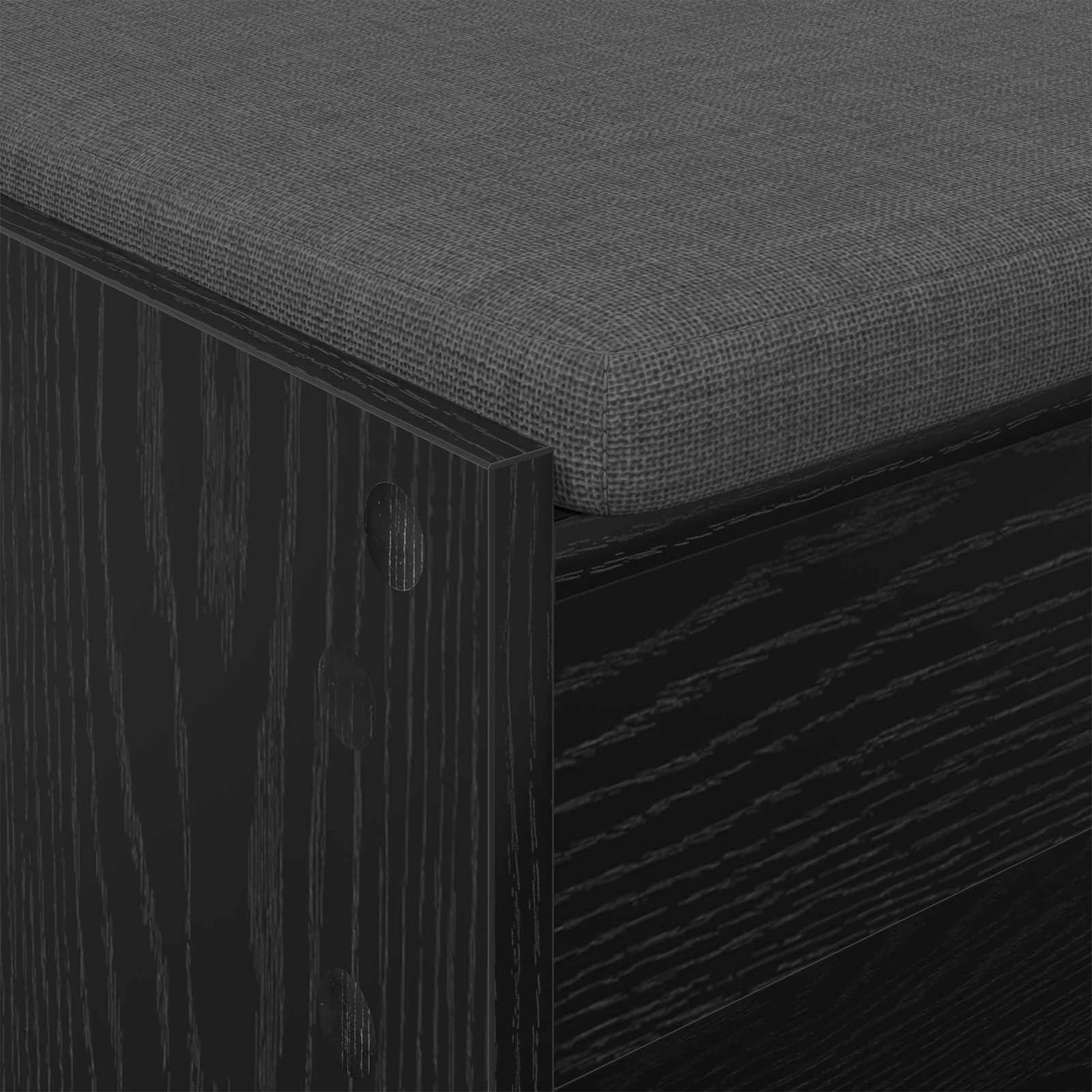 Banc d'entrée avec coussin Chêne noir 103 x 38 x 45 cm - XIOS