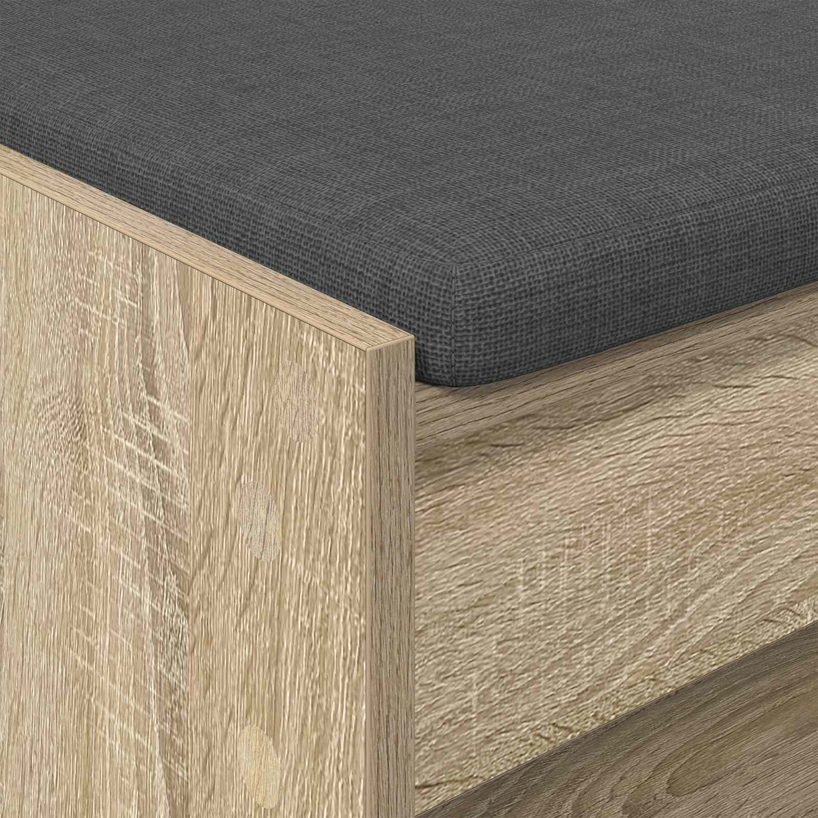 Banc d'entrée avec coussin Chêne Sonoma 103 x 38 x 45 cm - XIOS