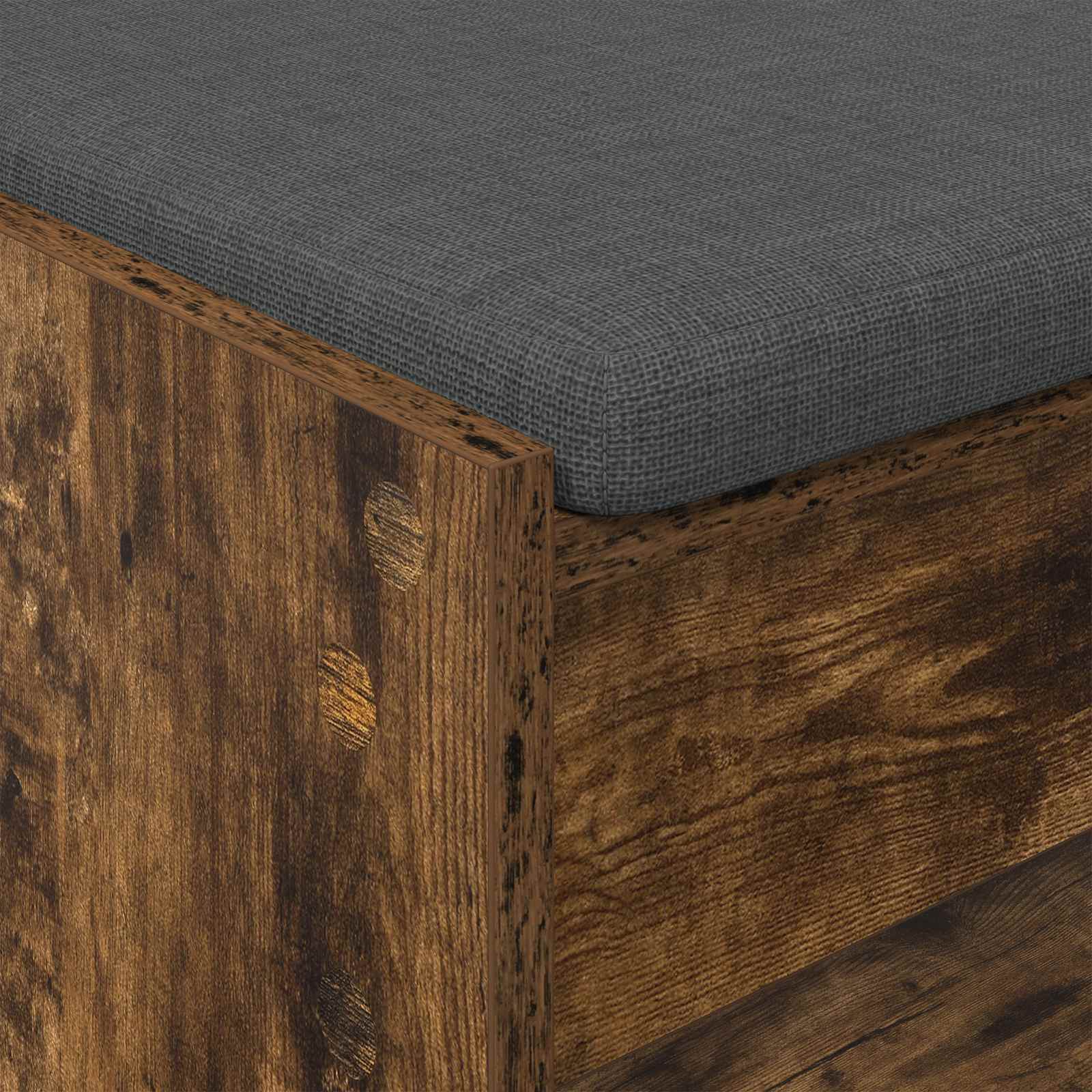 Banc d'entrée avec coussin Chêne fumé 103 x 38 x 45 cm - XIOS