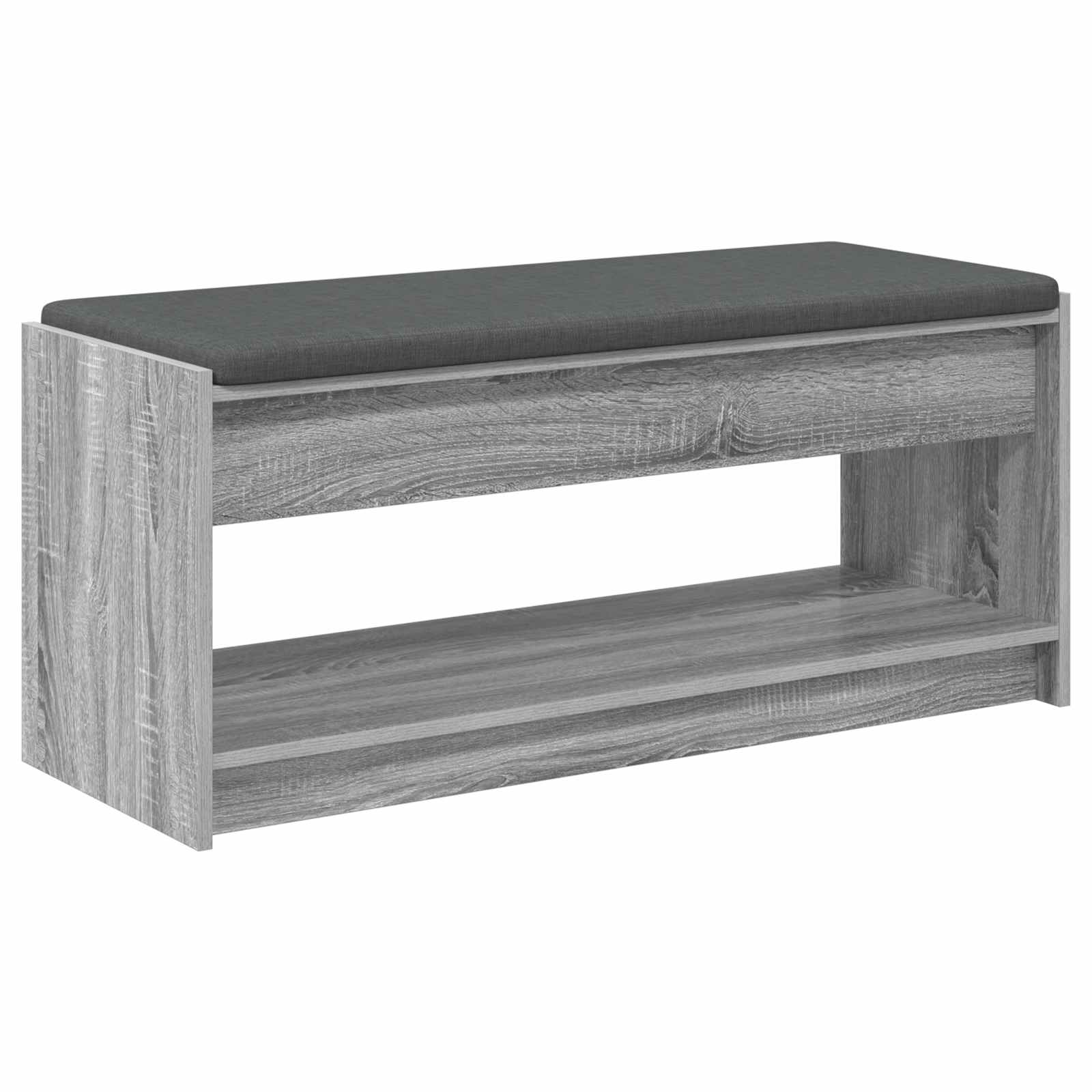 Banc d'entrée avec coussin Gris Sonoma 103 x 38 x 45 cm - XIOS