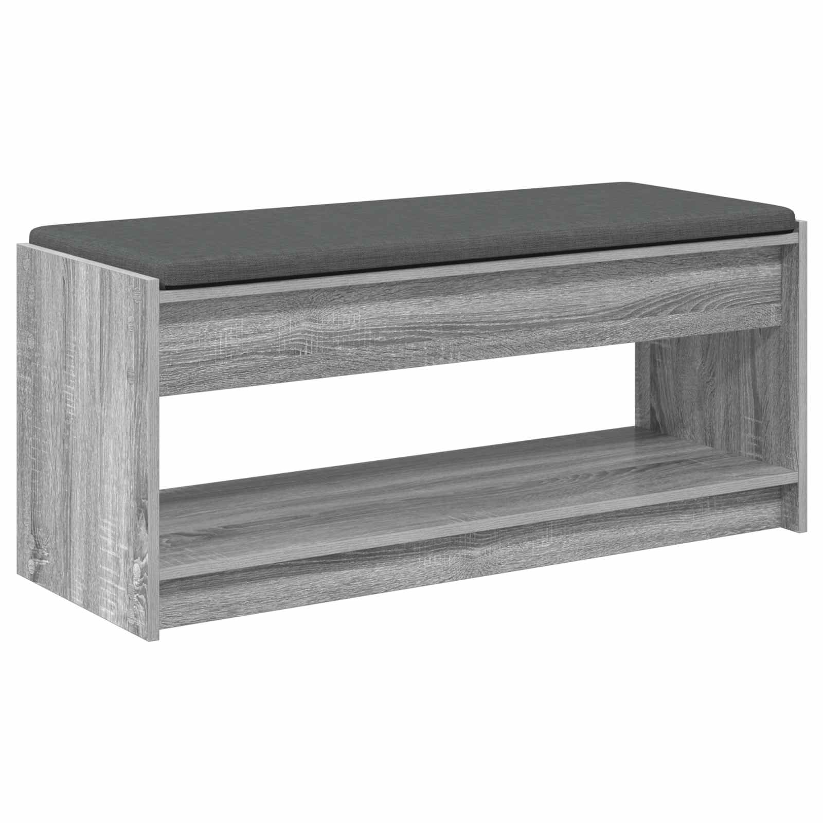 Banc d'entrée avec coussin Gris Sonoma 103 x 38 x 45 cm - XIOS