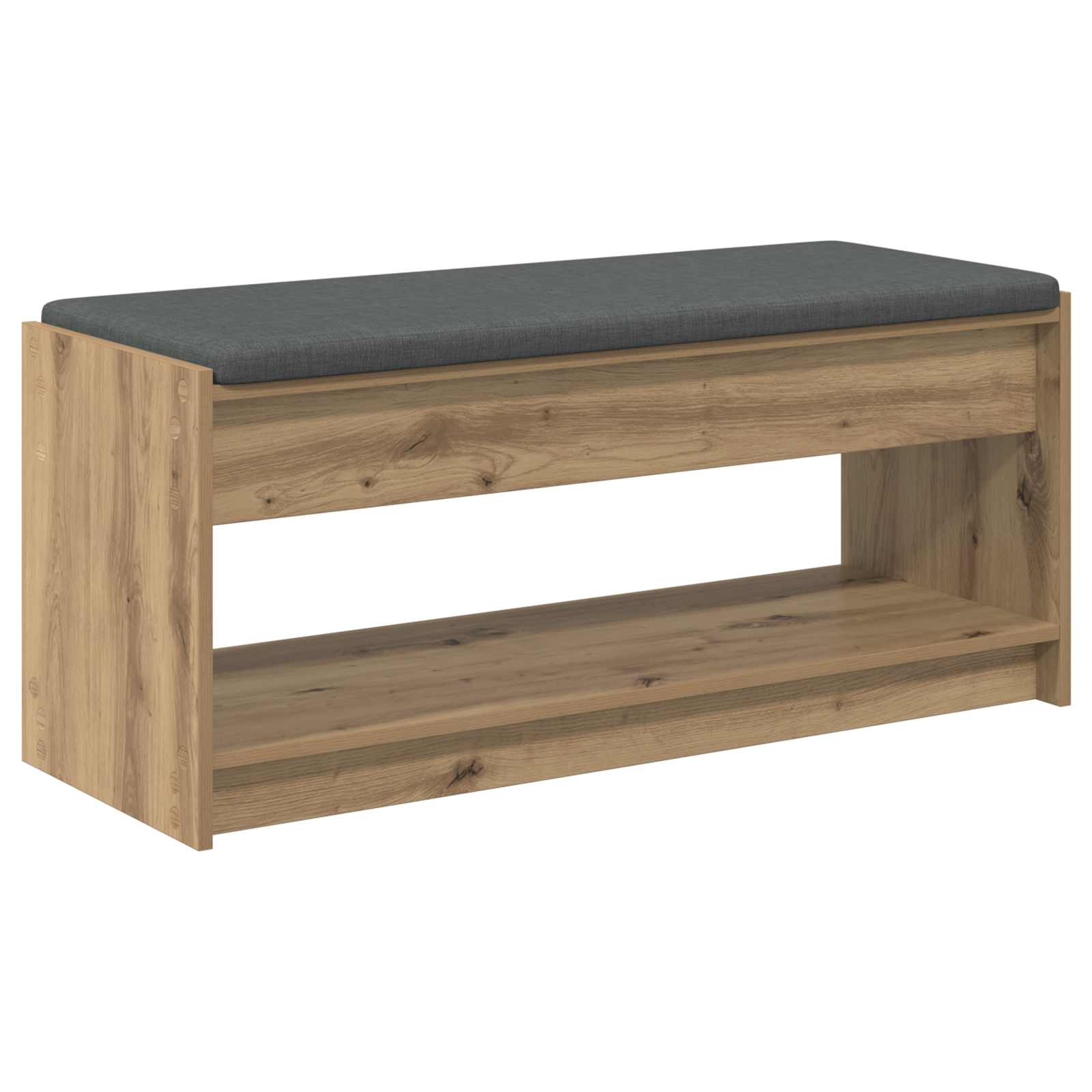 Banc d'entrée avec coussin Chêne artisanal 103 x 38 x 45 cm - XIOS