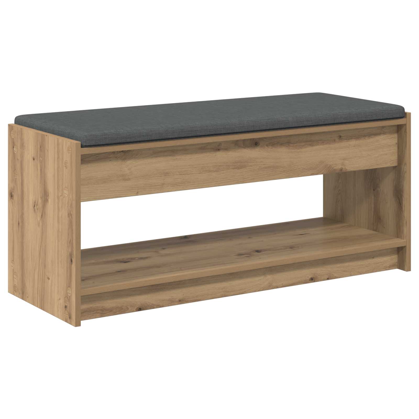 Banc d'entrée avec coussin Chêne artisanal 103 x 38 x 45 cm - XIOS