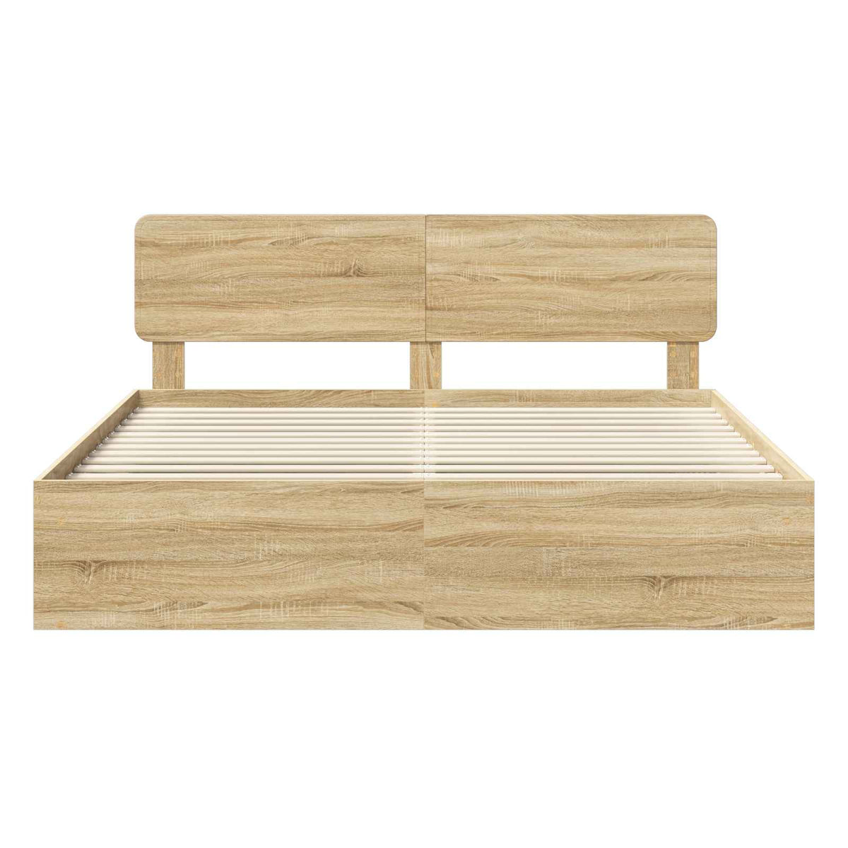 Cadre de lit Chêne Sonoma 200 x 200 cm Pin massif