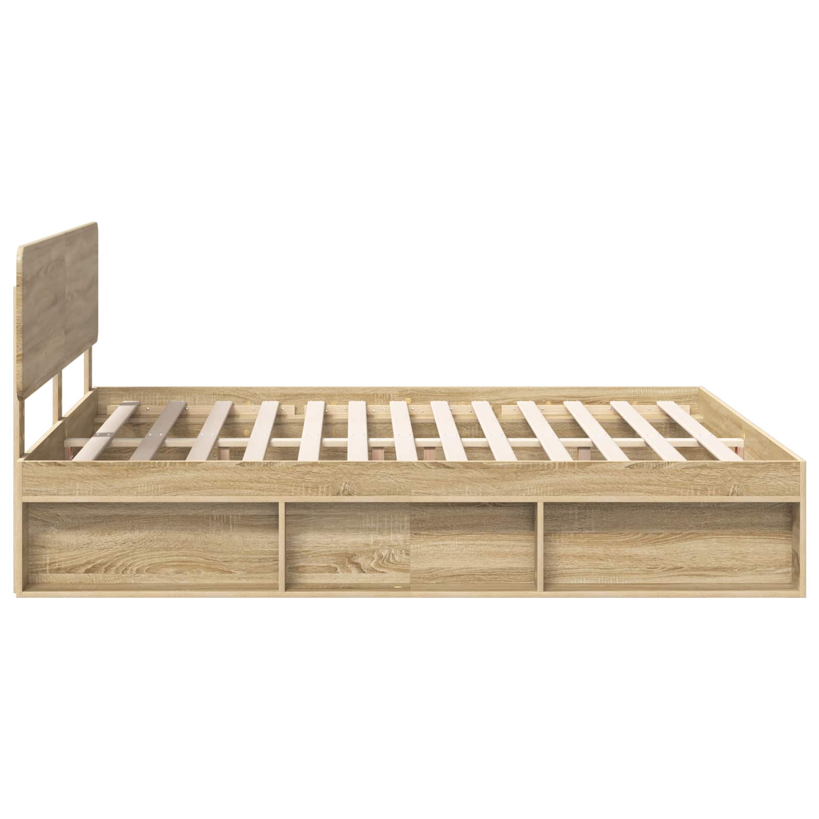 Cadre de lit avec tête de lit Sonoma 200 x 200 cm Pin massif - XIOS