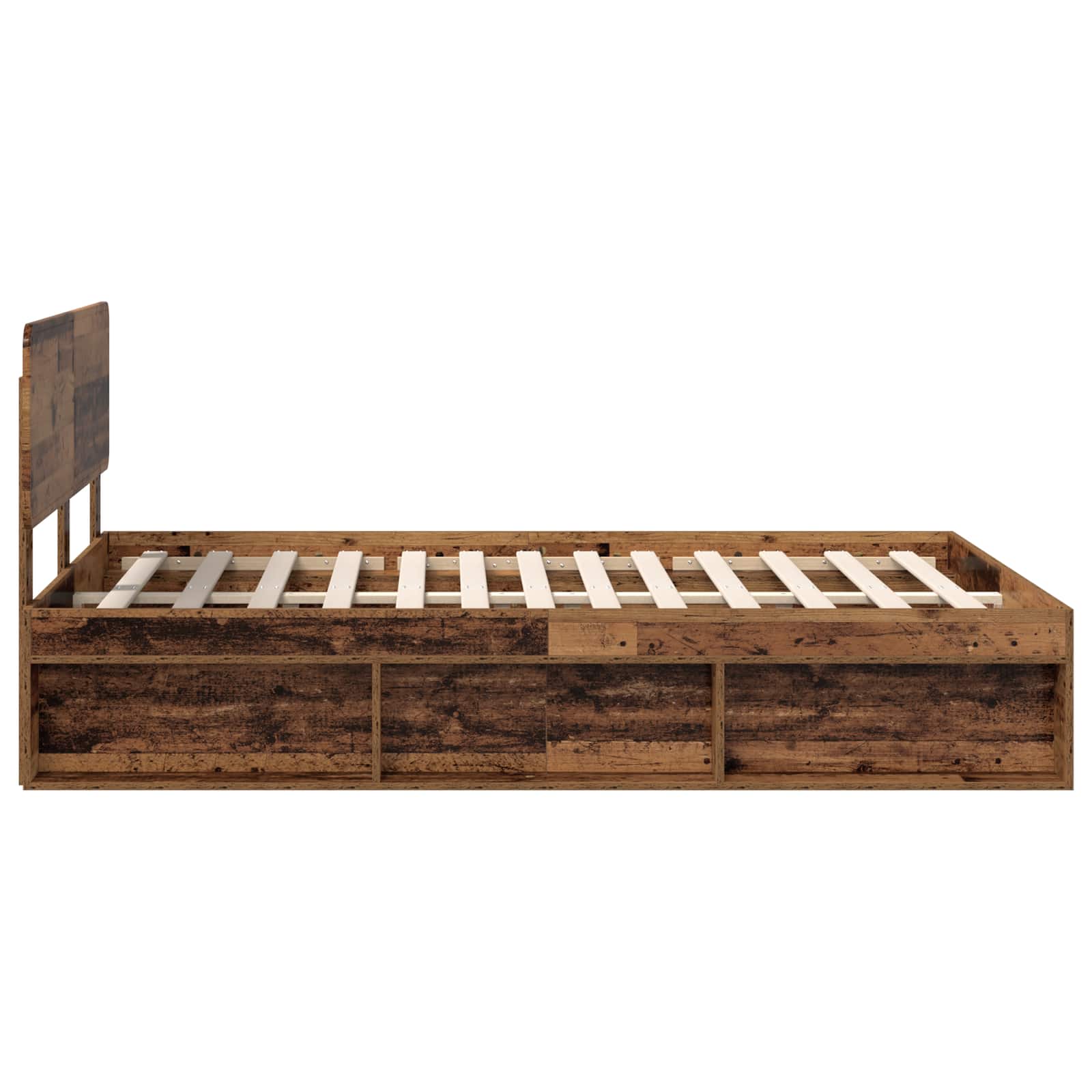 Cadre de lit Bois ancien 150 x 200 cm Pin massif - XIOS