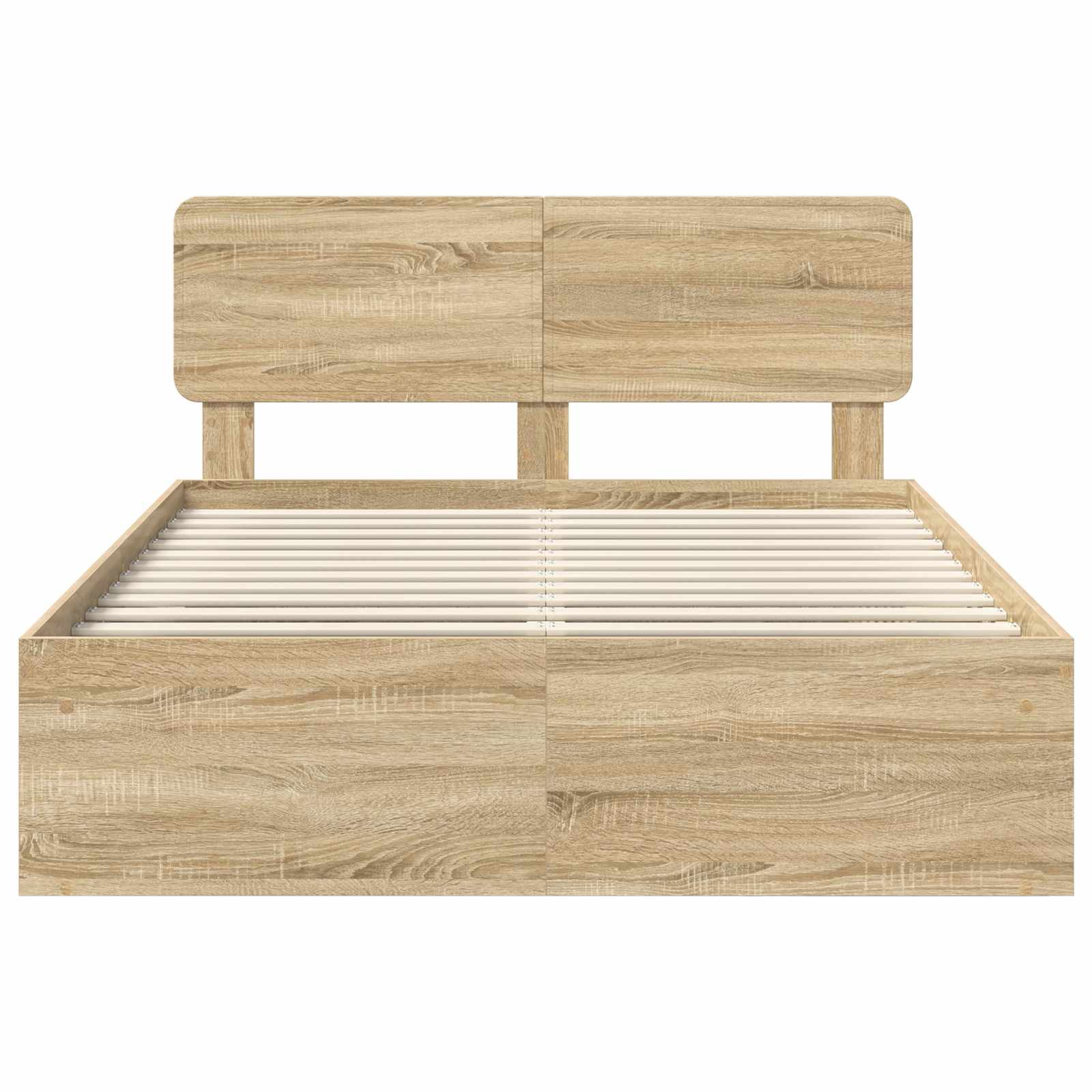 Cadre de lit avec tête de lit Sonoma 140 x 190 cm Pin massif - XIOS
