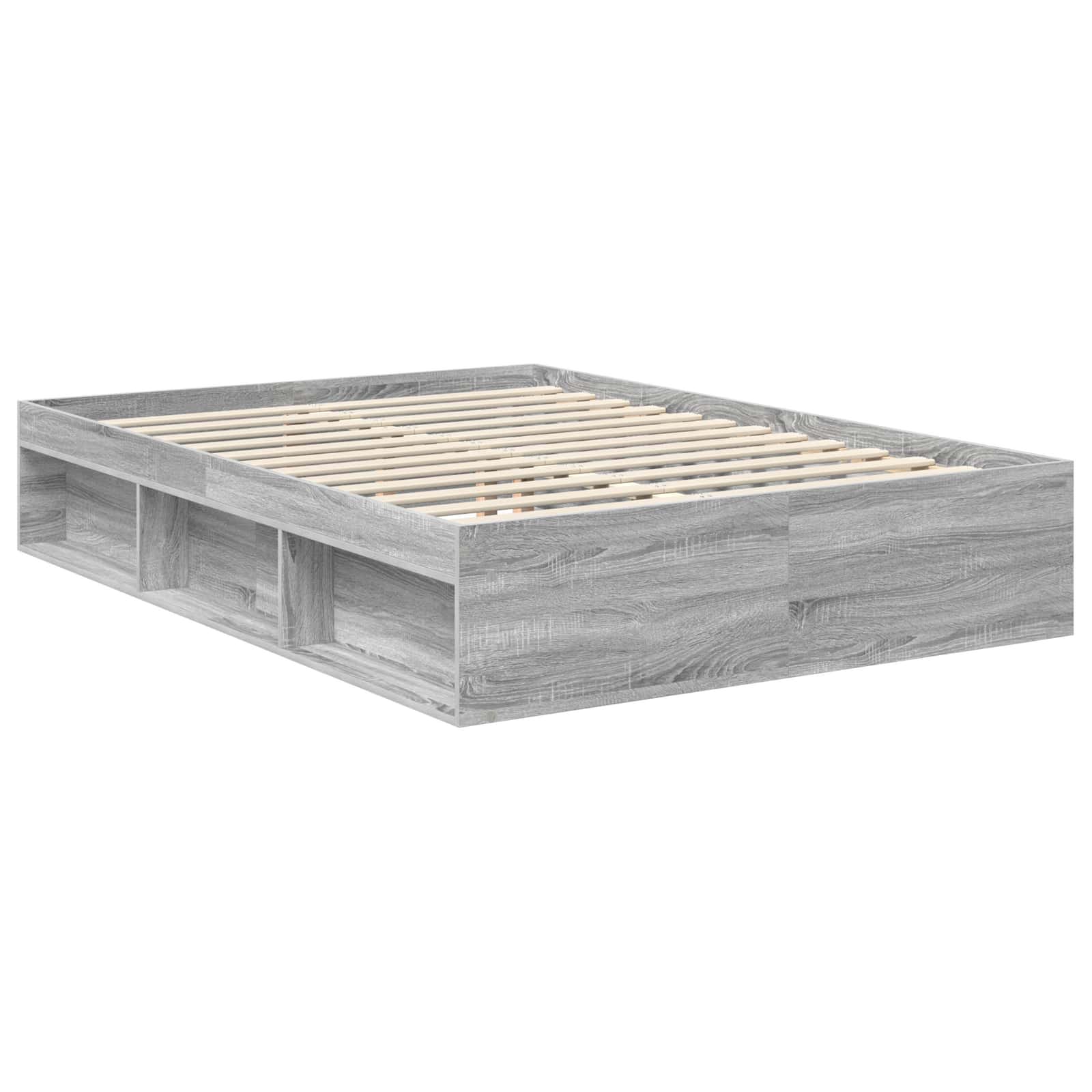 Cadre de lit Gris Sonoma 140 x 190 cm Pin massif - XIOS