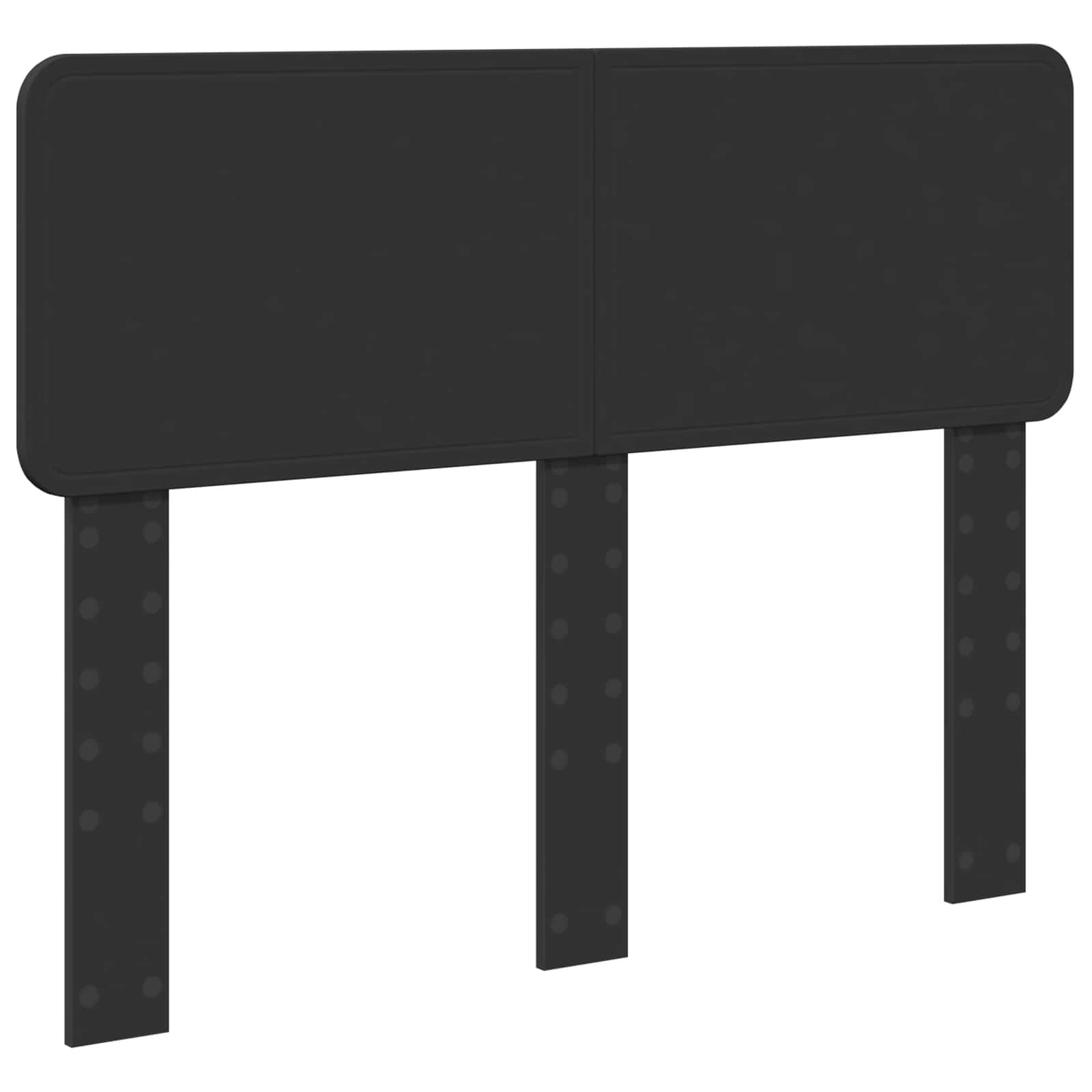 Cadre de lit avec tête de lit Noir 135 x 190 cm Pin massif - XIOS