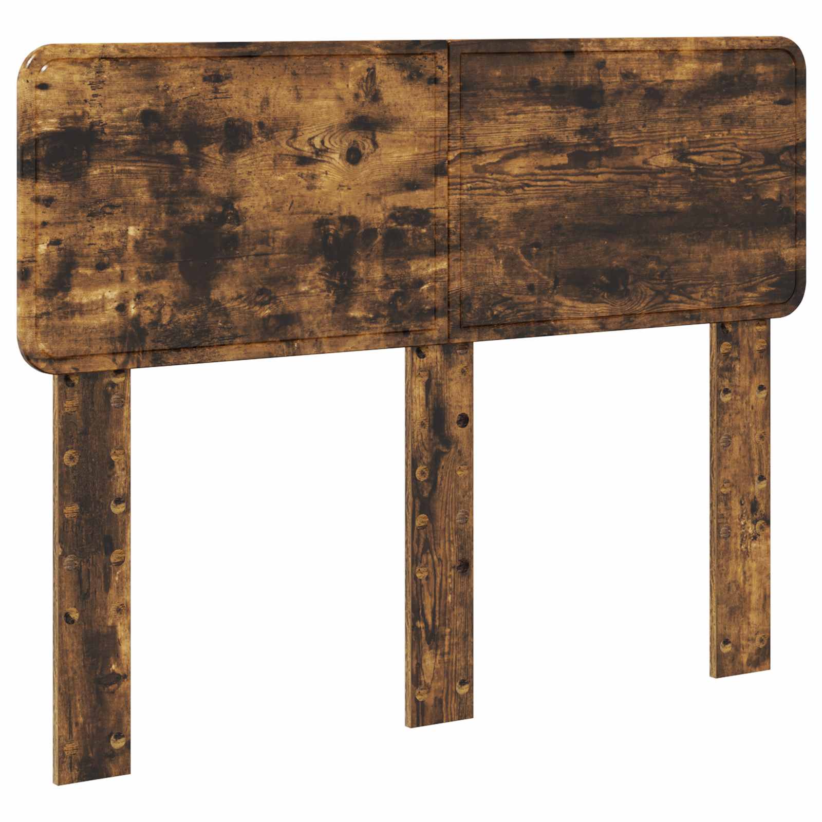 Cadre de lit Chêne fumé 135 x 190 cm Pin massif - XIOS